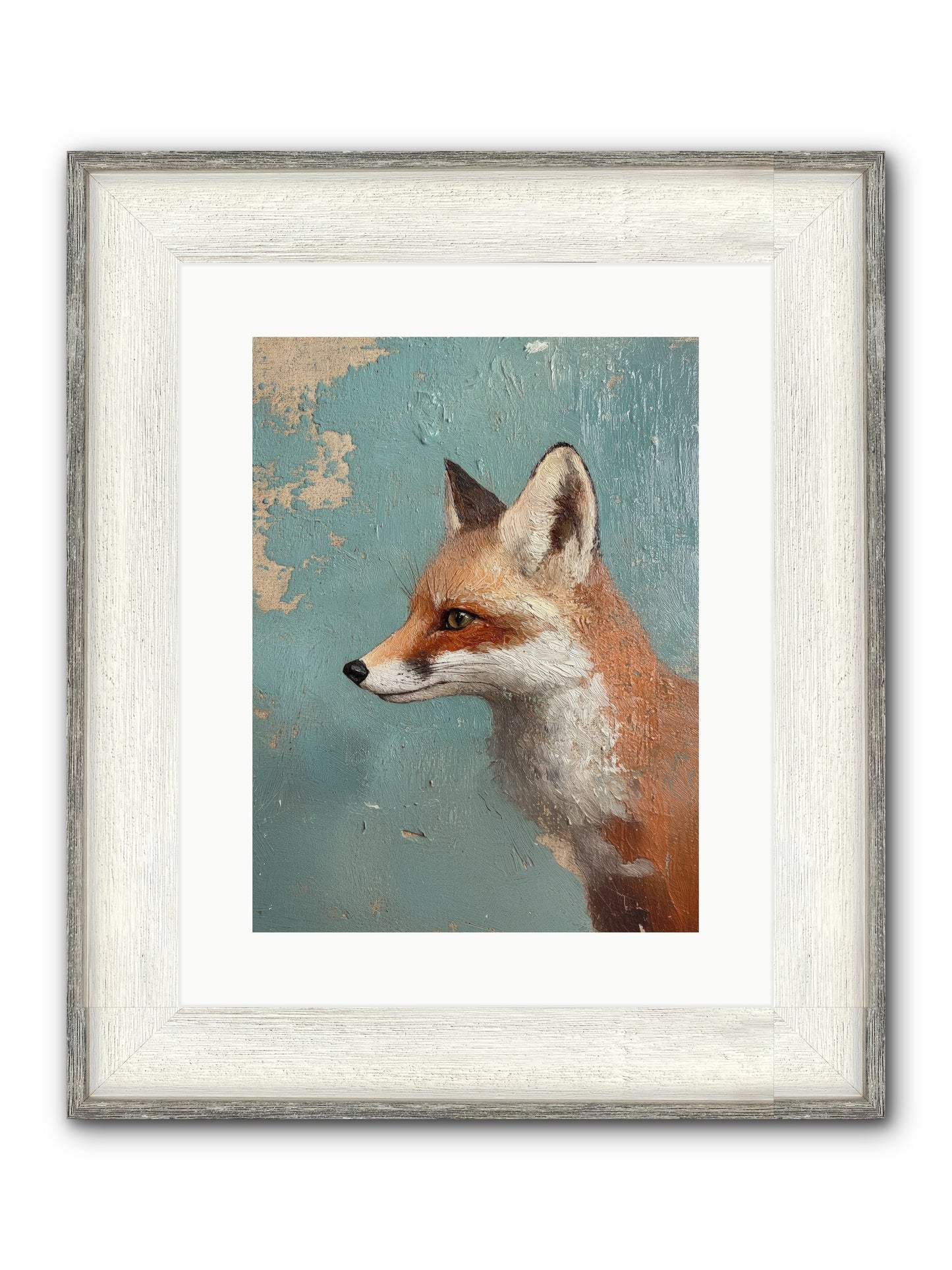 Duchess Of Moonlight Framed Print - Driftwood White 12x16