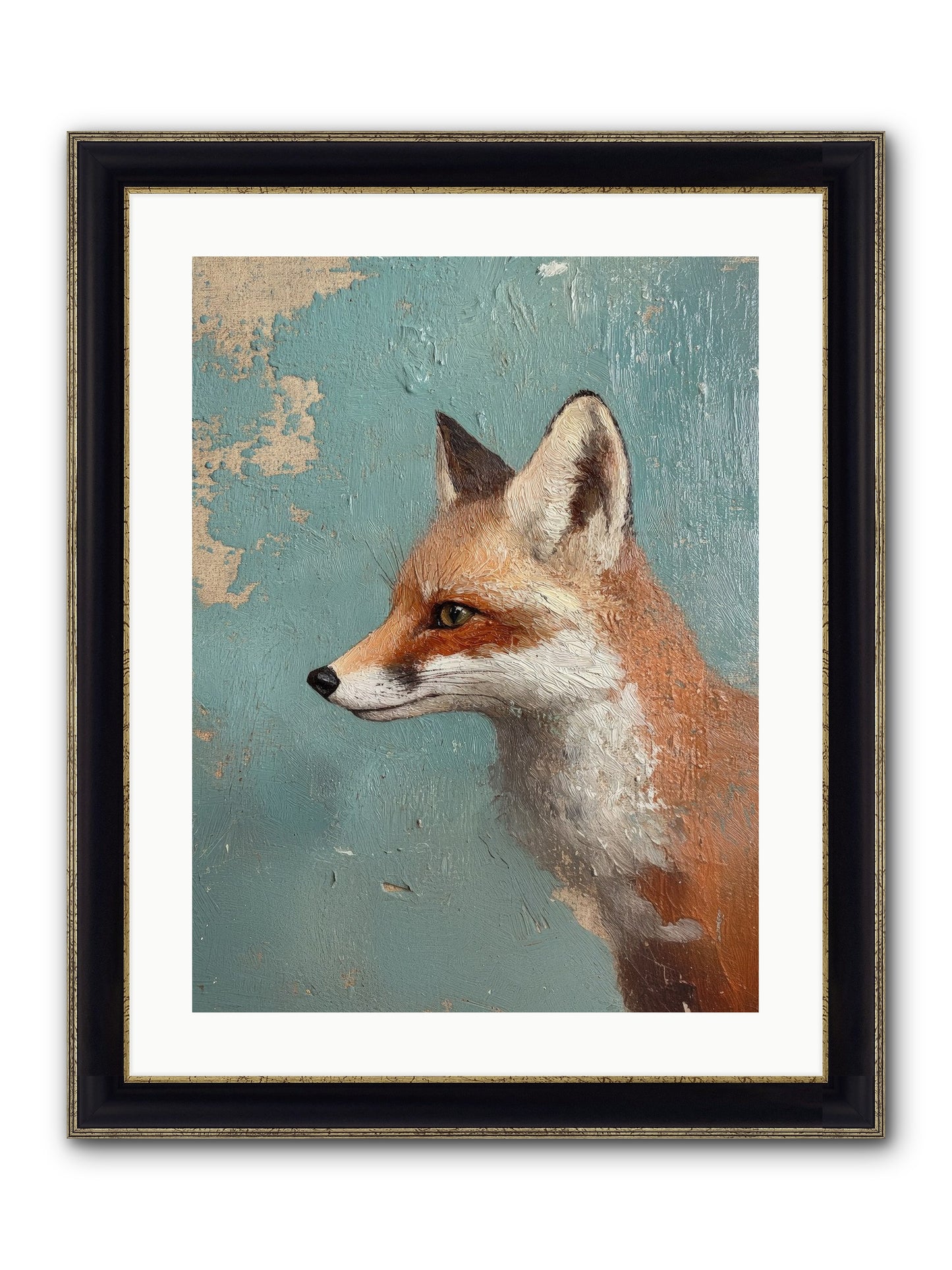 Duchess Of Moonlight Framed Print - Black & Gold 18x24