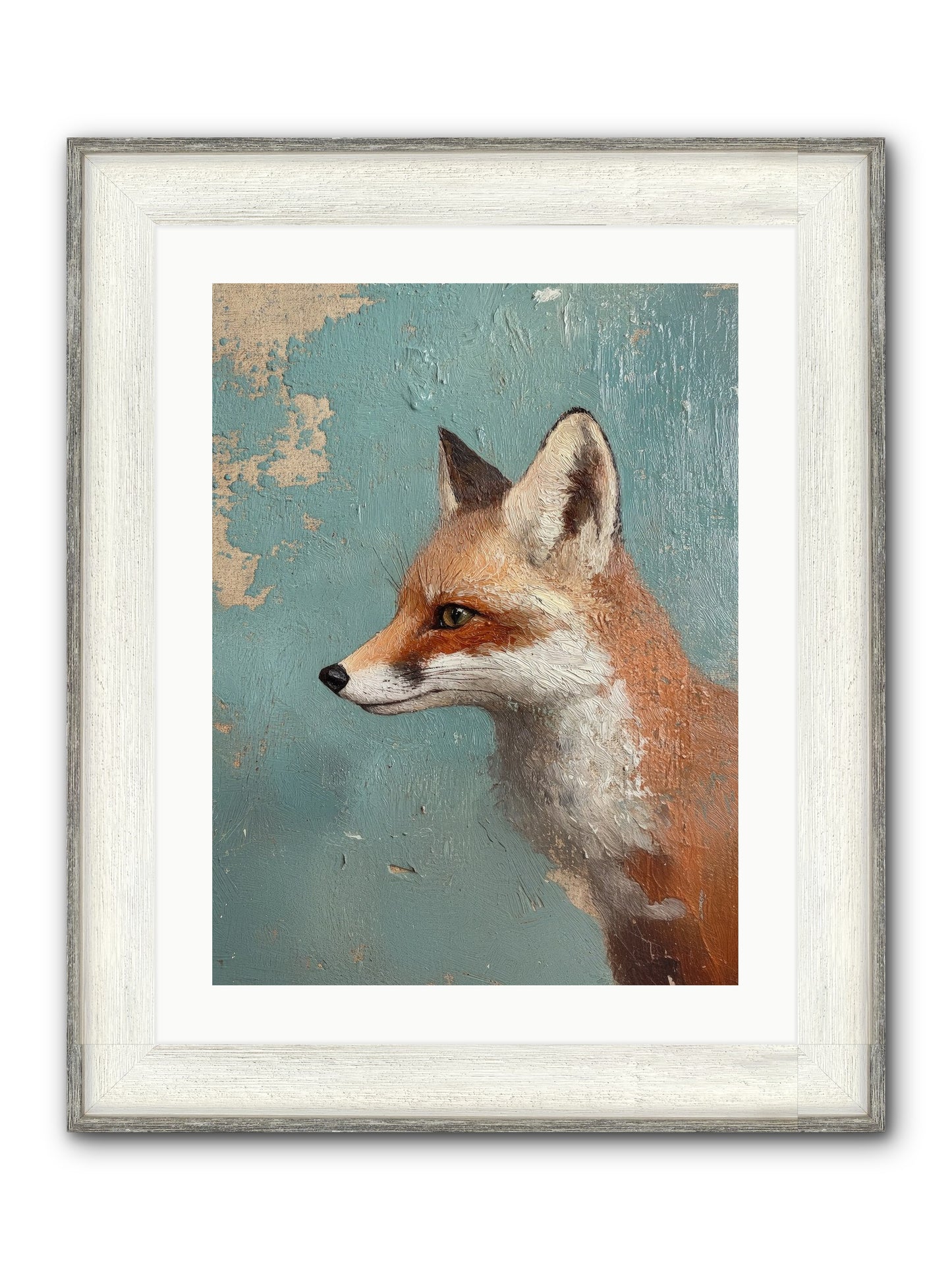 Duchess Of Moonlight Framed Print - Driftwood White 18x24