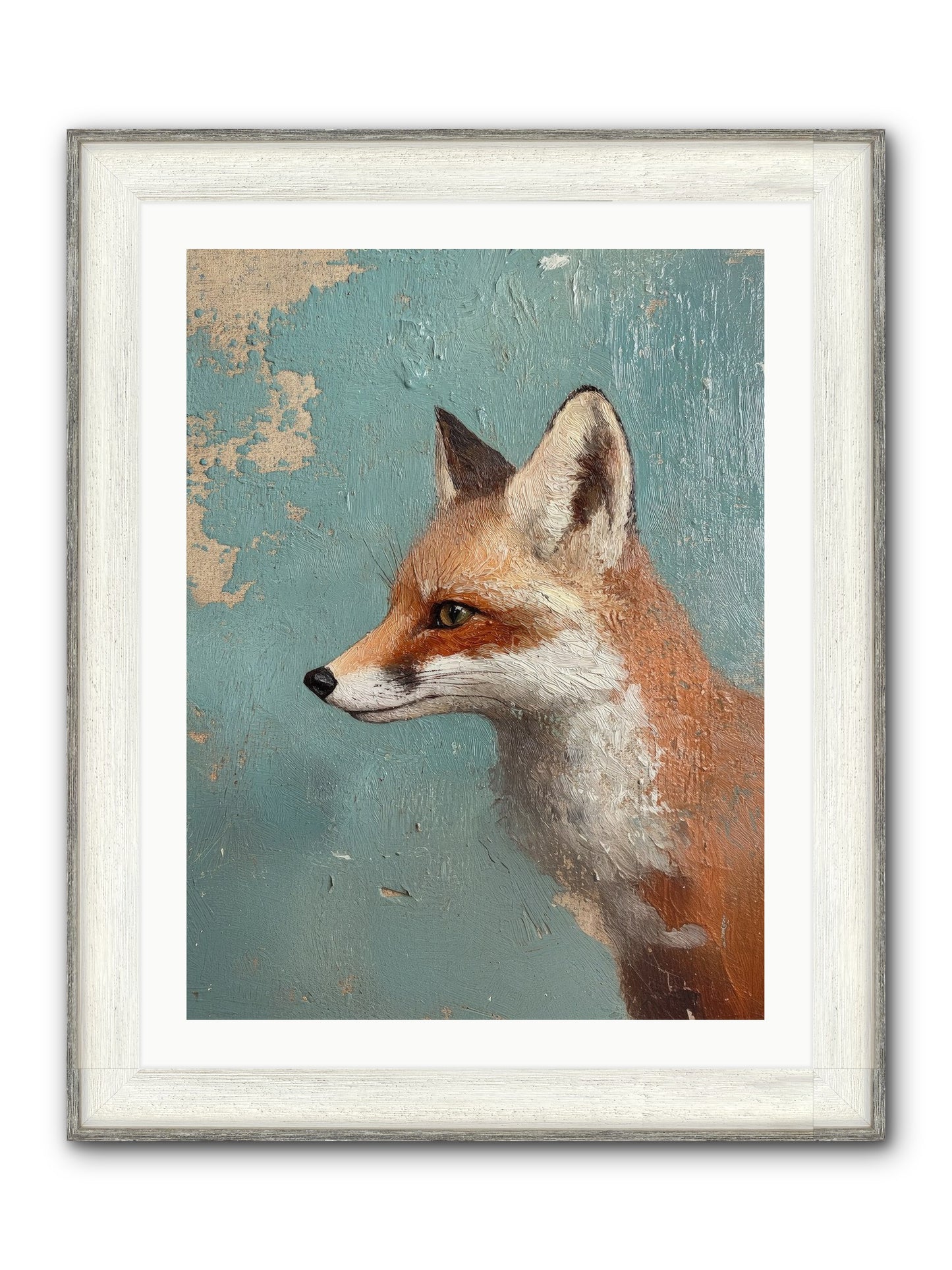 Duchess Of Moonlight Framed Print - Driftwood White 24x32
