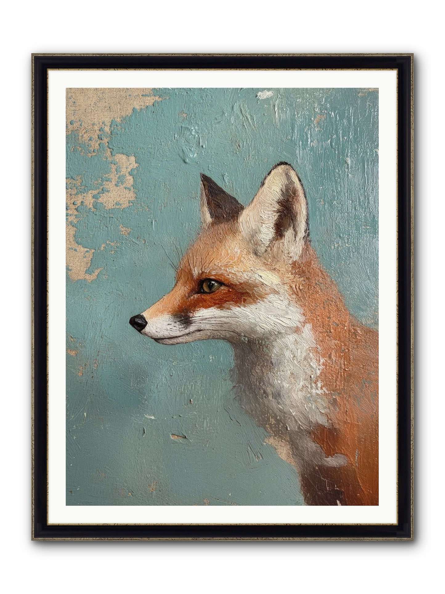 Duchess Of Moonlight Framed Print - Black & Gold 36x48