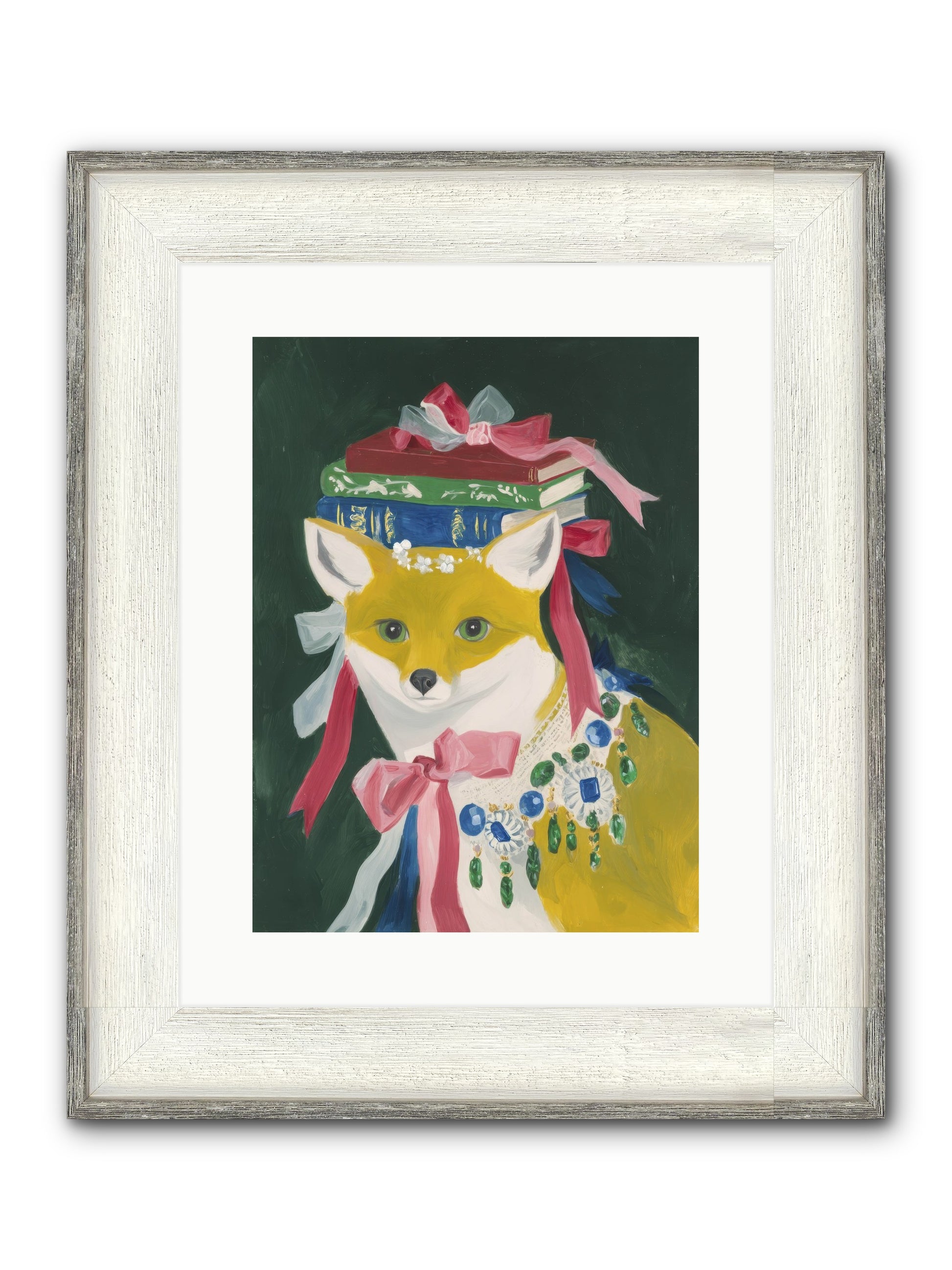 Duchess Of Whispered Stories Framed Print - Driftwood White 12x16