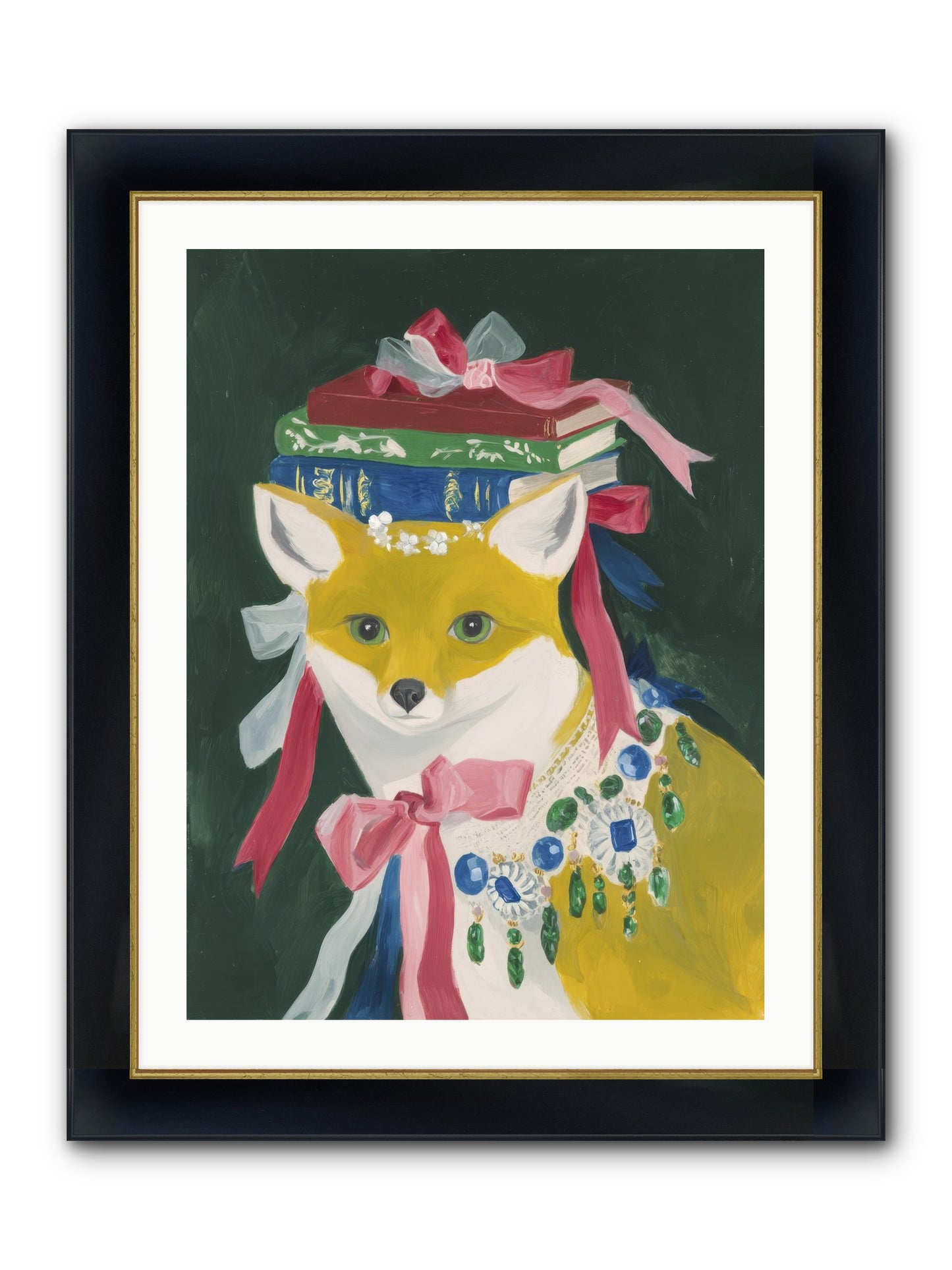 Duchess Of Whispered Stories Framed Print - Wide Black w/Gold 24x32