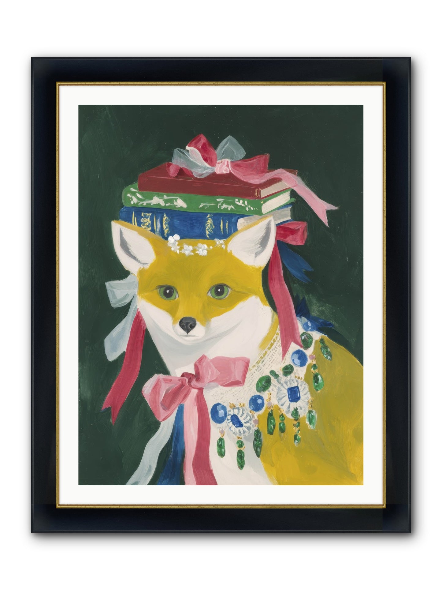 Duchess Of Whispered Stories Framed Print - Wide Black w/Gold 30x40