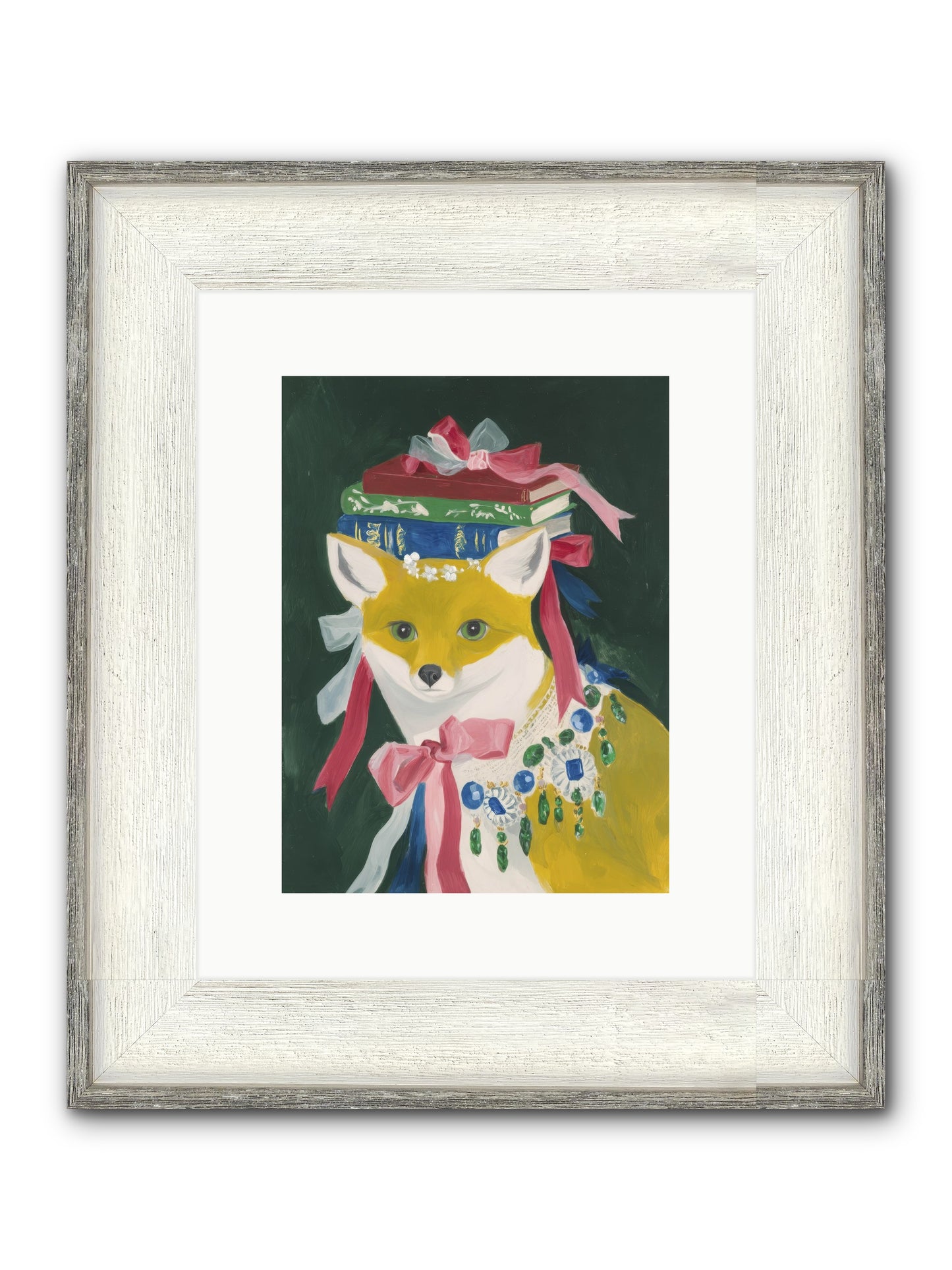 Duchess Of Whispered Stories Framed Print - Driftwood White 9x12