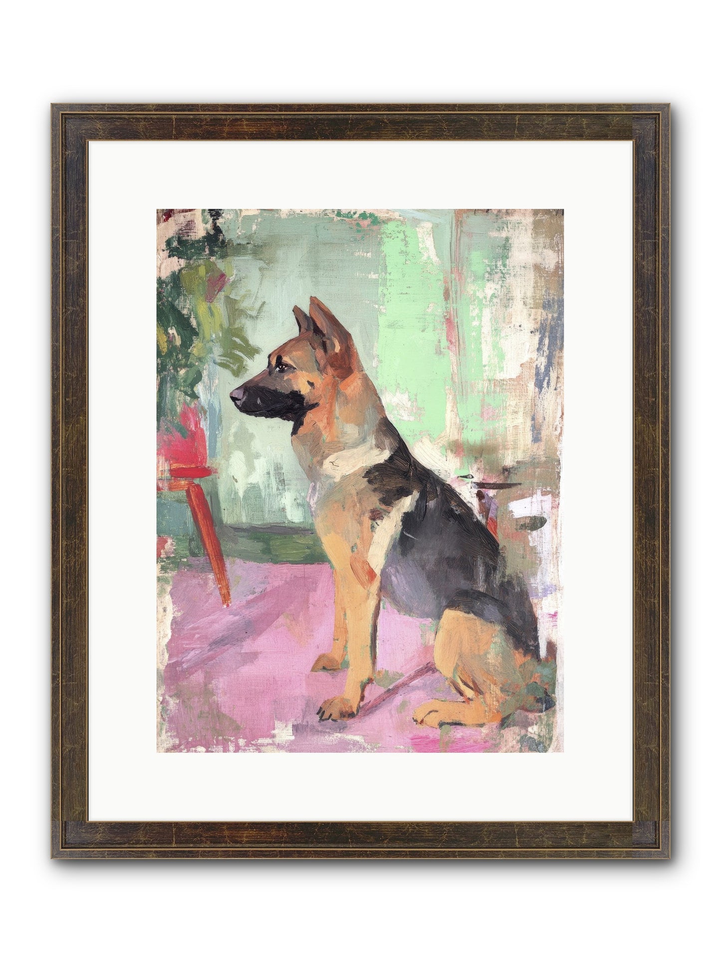 Duke Framed Print - Slimwoods Black/Gold 12x16