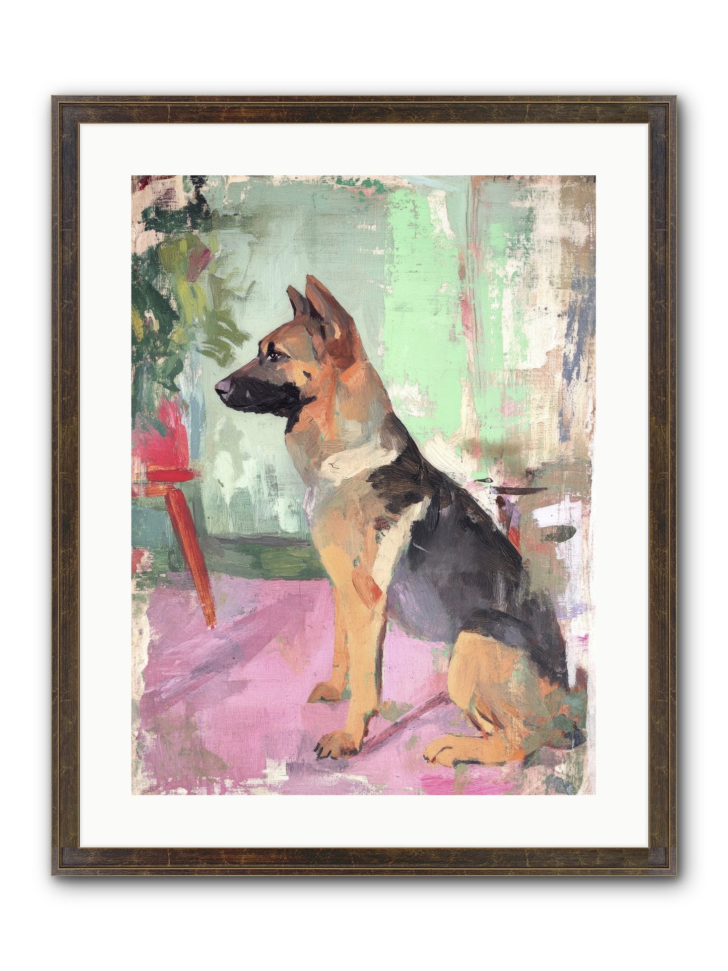 Duke Framed Print - Slimwoods Black/Gold 18x24
