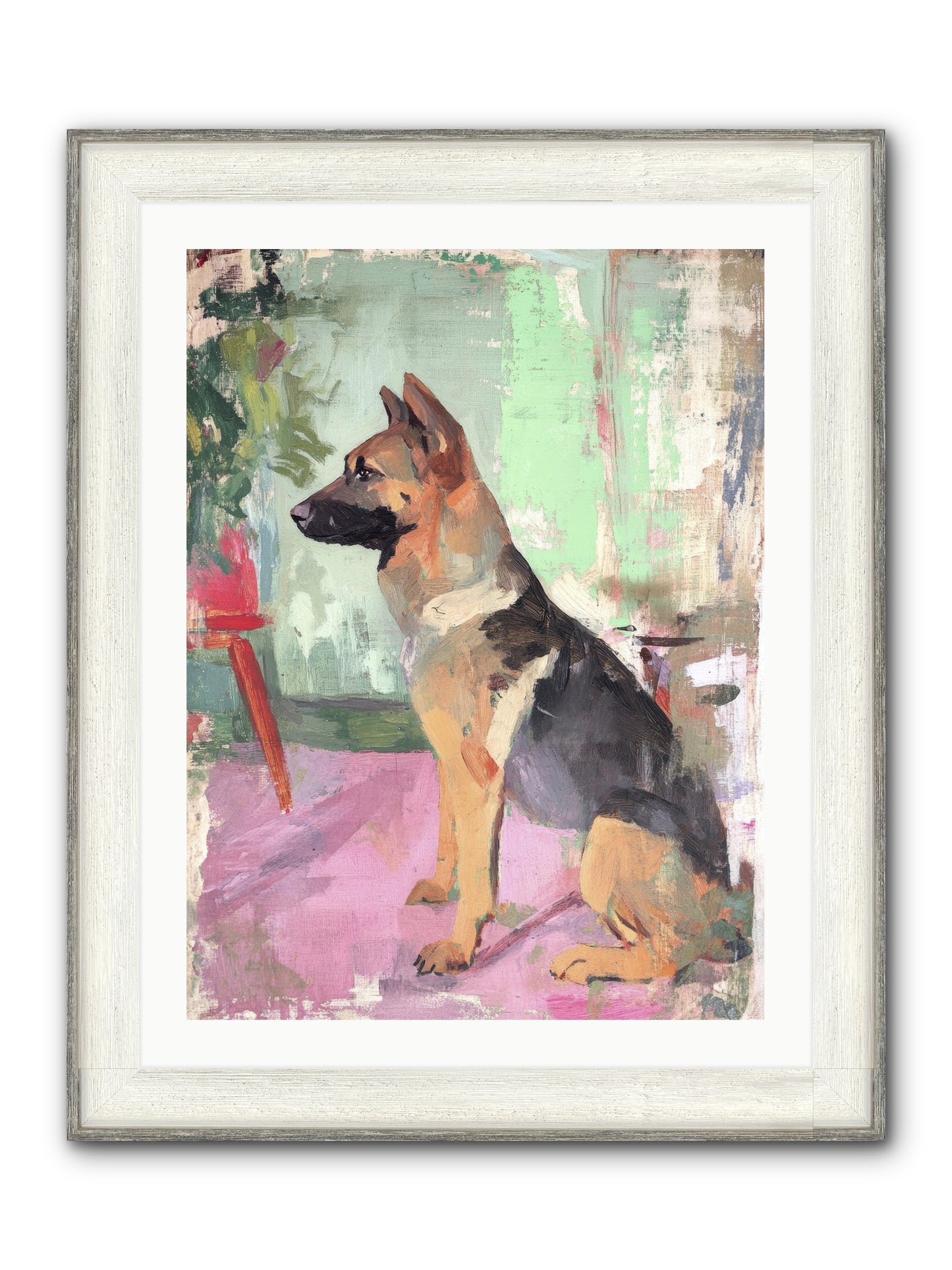 Duke Framed Print - Driftwood White 24x32