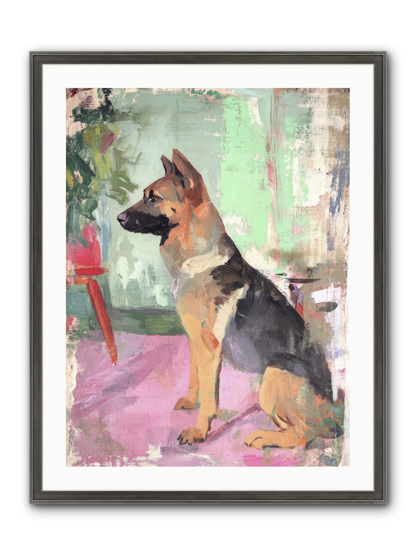 Duke Framed Print - Slimwoods Black/Silver 24x32