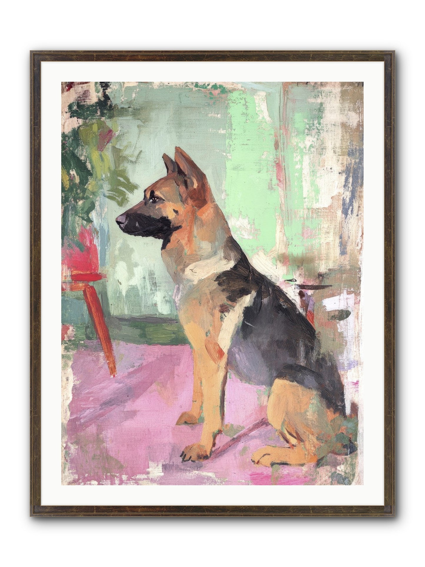 Duke Framed Print - Slimwoods Black/Gold 30x40