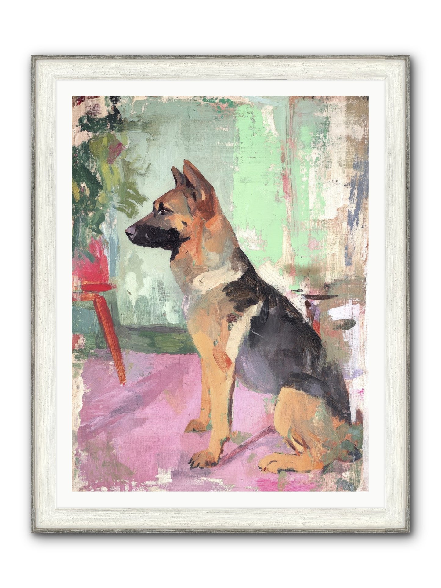 Duke Framed Print - Driftwood White 36x48