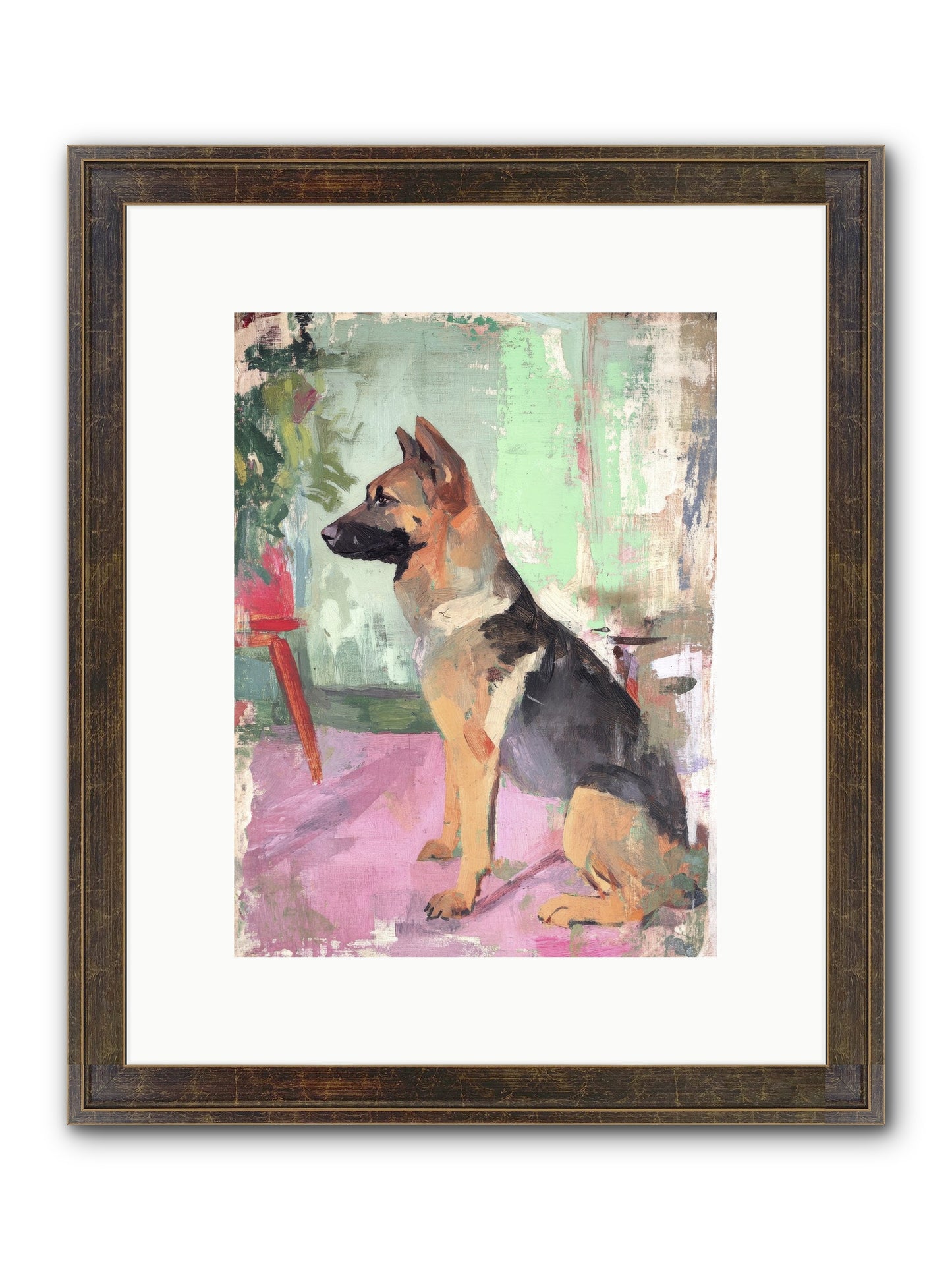 Duke Framed Print - Slimwoods Black/Gold 9x12