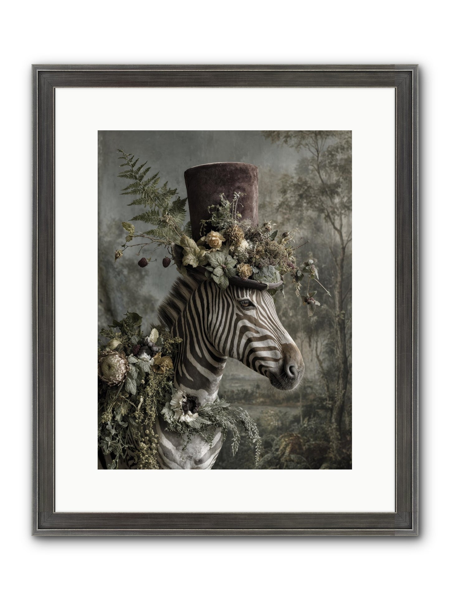 Dulcet Framed Print - Slimwoods Black/Silver 12x16