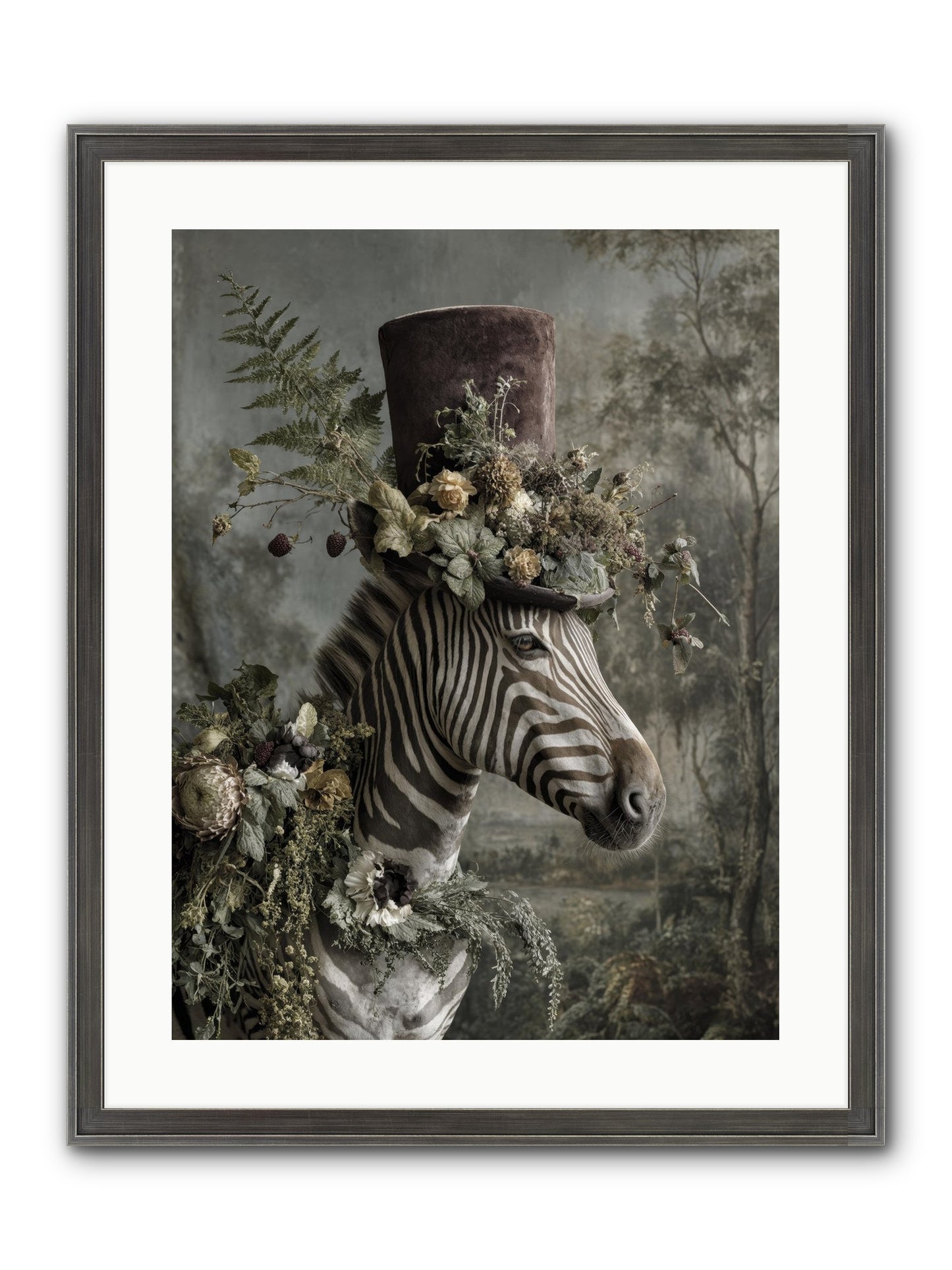 Dulcet Framed Print - Slimwoods Black/Silver 18x24