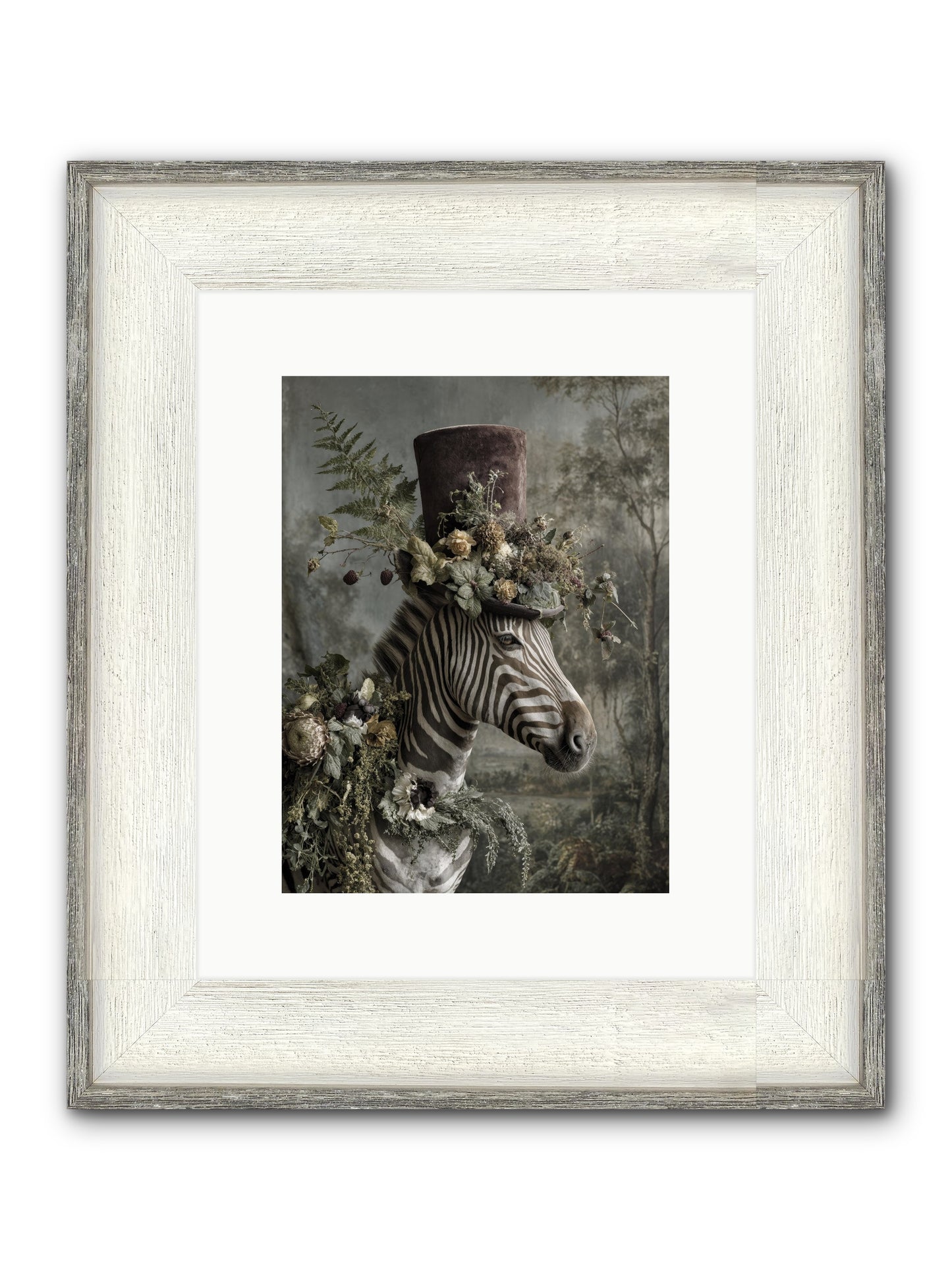 Dulcet Framed Print - Driftwood White 9x12