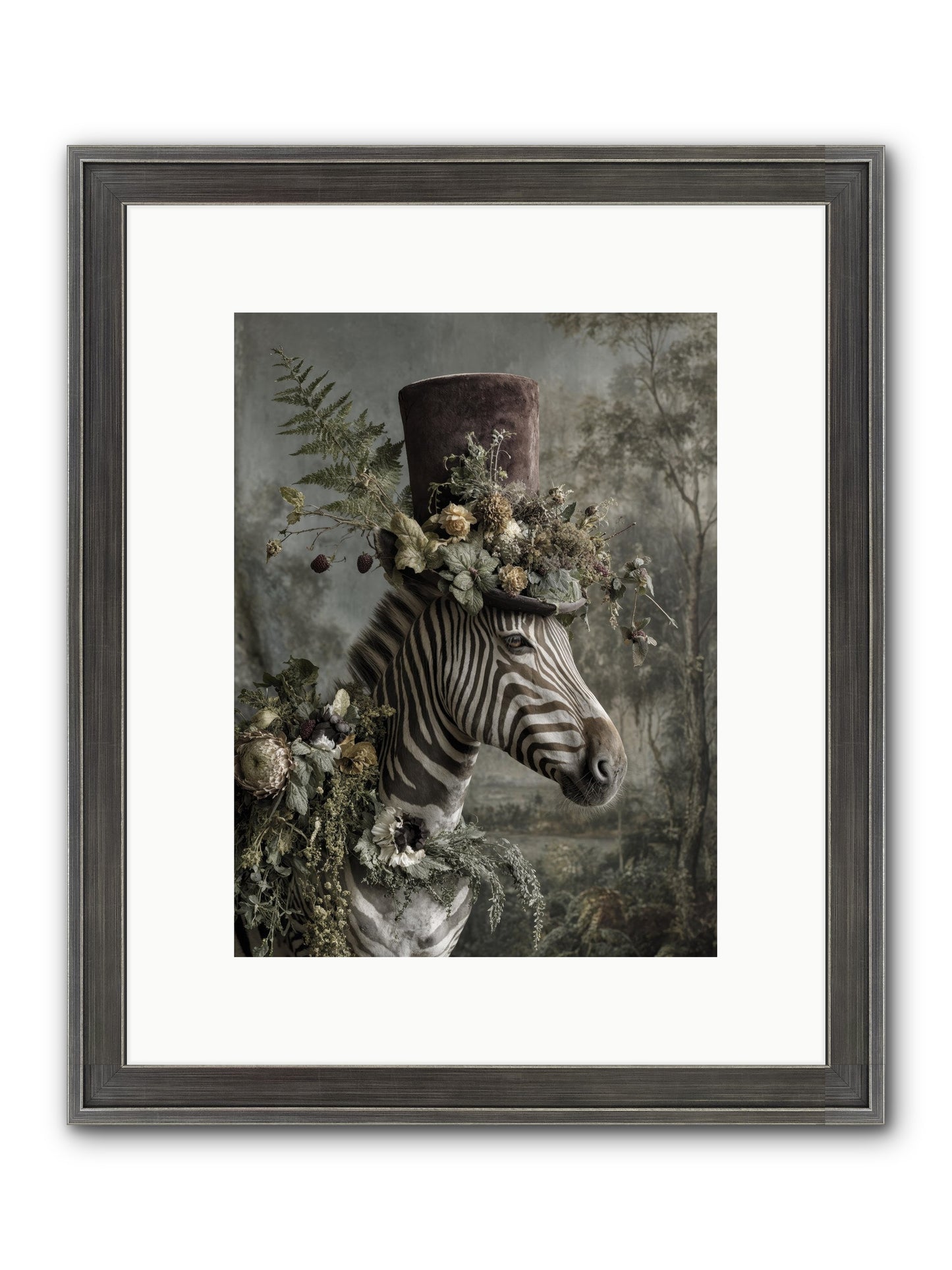 Dulcet Framed Print - Slimwoods Black/Silver 9x12