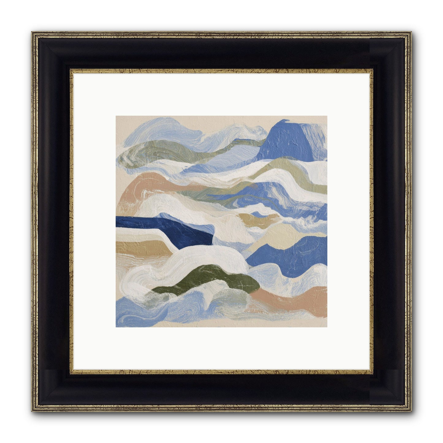 Dune Cloak Framed Print - Black & Gold 10x10