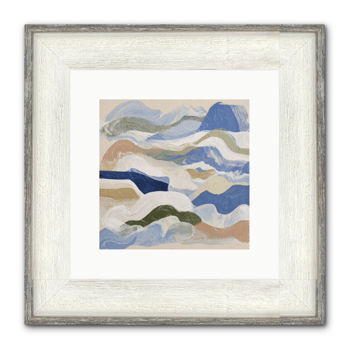 Dune Cloak Framed Print - Driftwood White 10x10