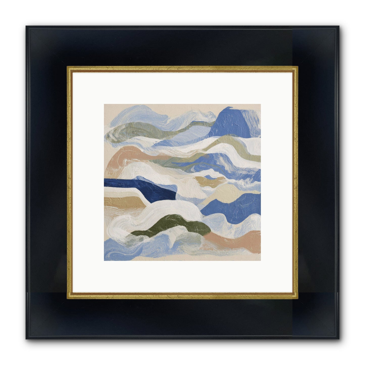 Dune Cloak Framed Print - Wide Black w/Gold 10x10