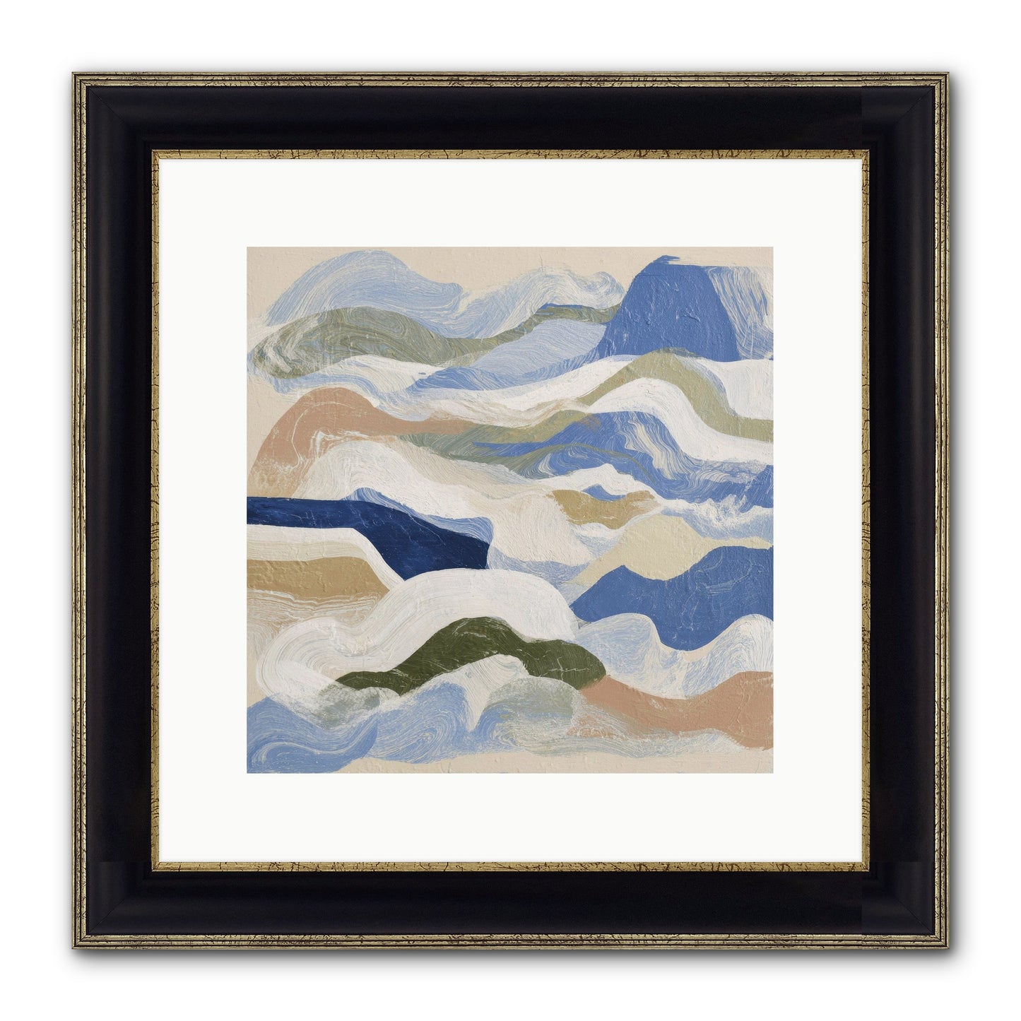 Dune Cloak Framed Print - Black & Gold 12x12