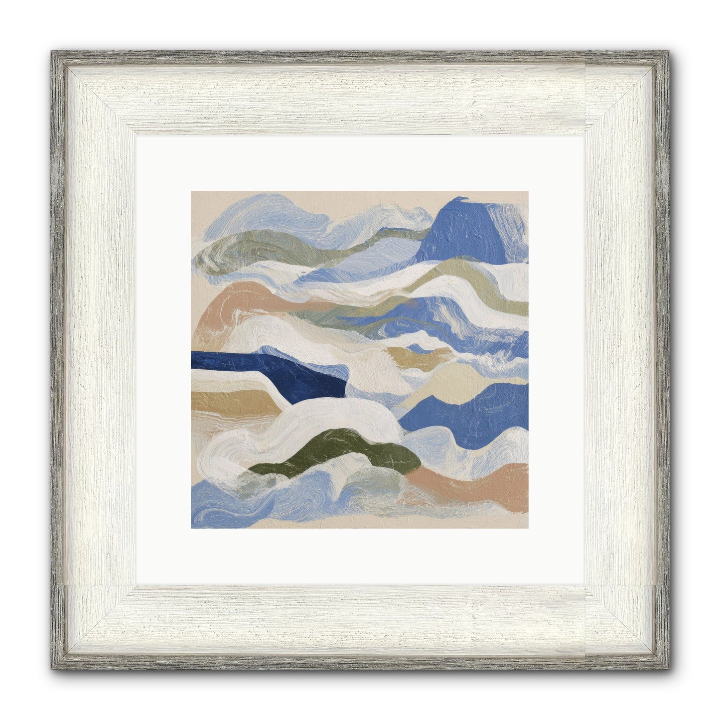 Dune Cloak Framed Print - Driftwood White 12x12