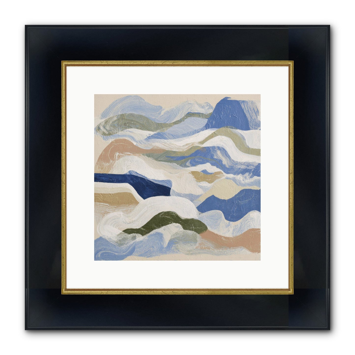 Dune Cloak Framed Print - Wide Black w/Gold 12x12