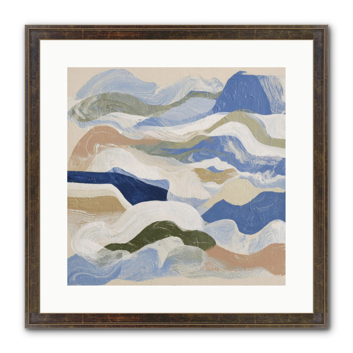 Dune Cloak Framed Print - Slimwoods Black/Gold 16x16