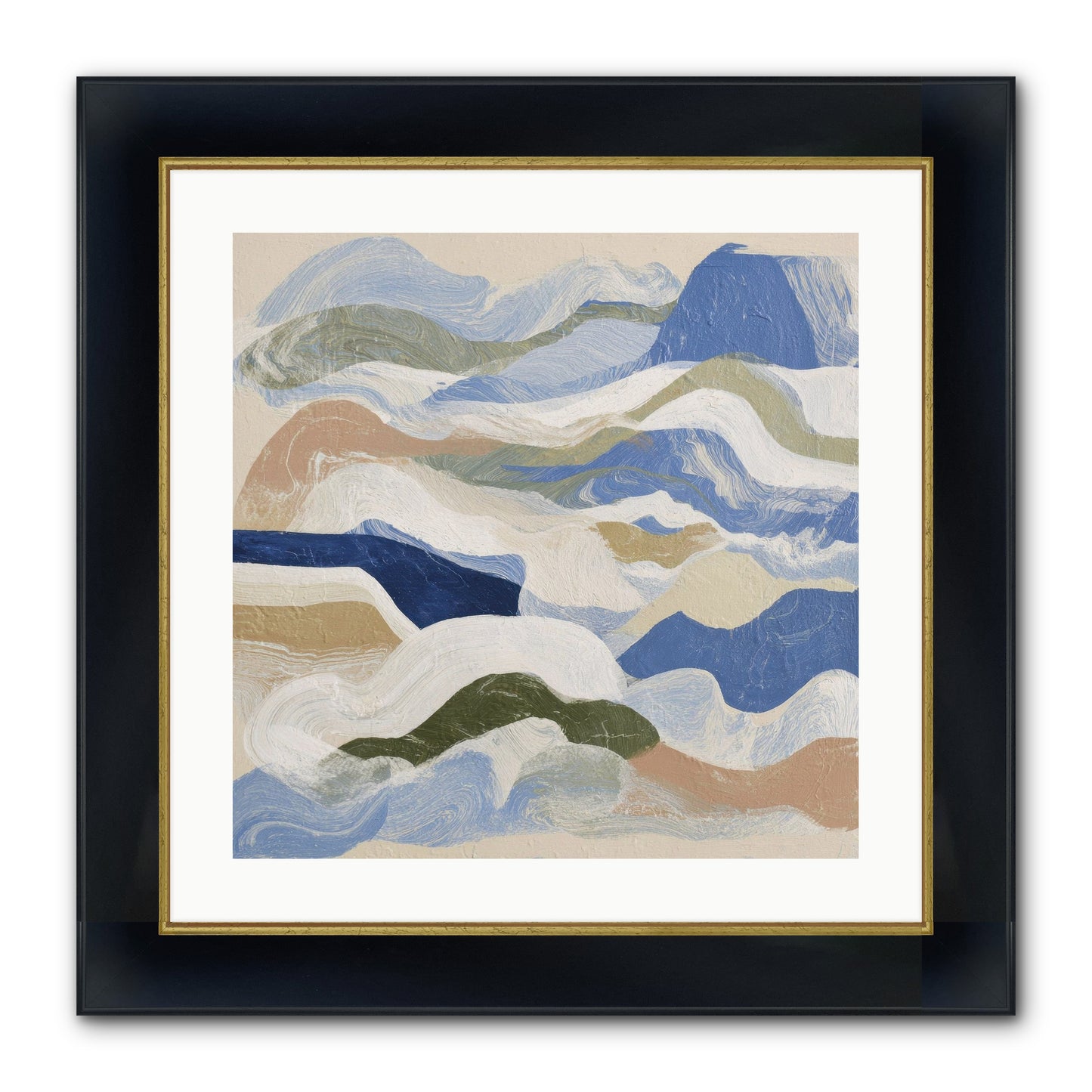 Dune Cloak Framed Print - Wide Black w/Gold 20x20