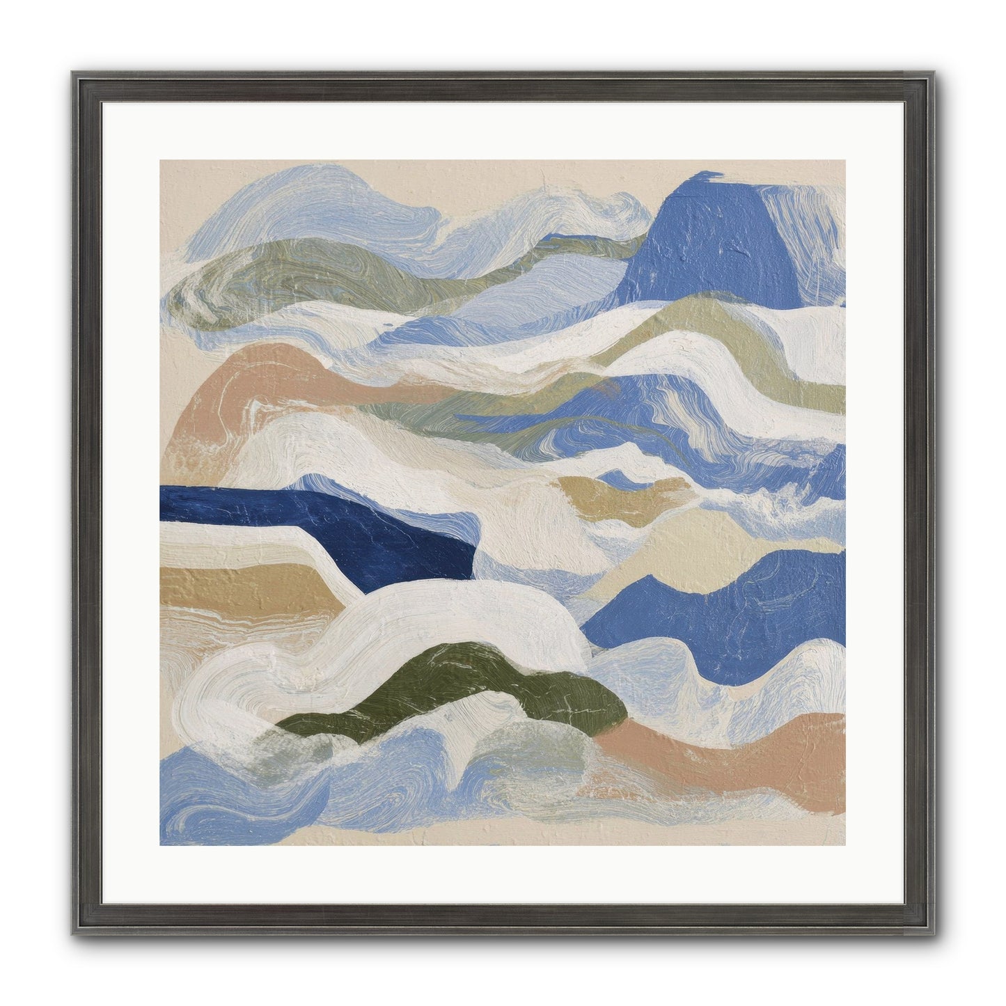 Dune Cloak Framed Print - Slimwoods Black/Silver 24x24