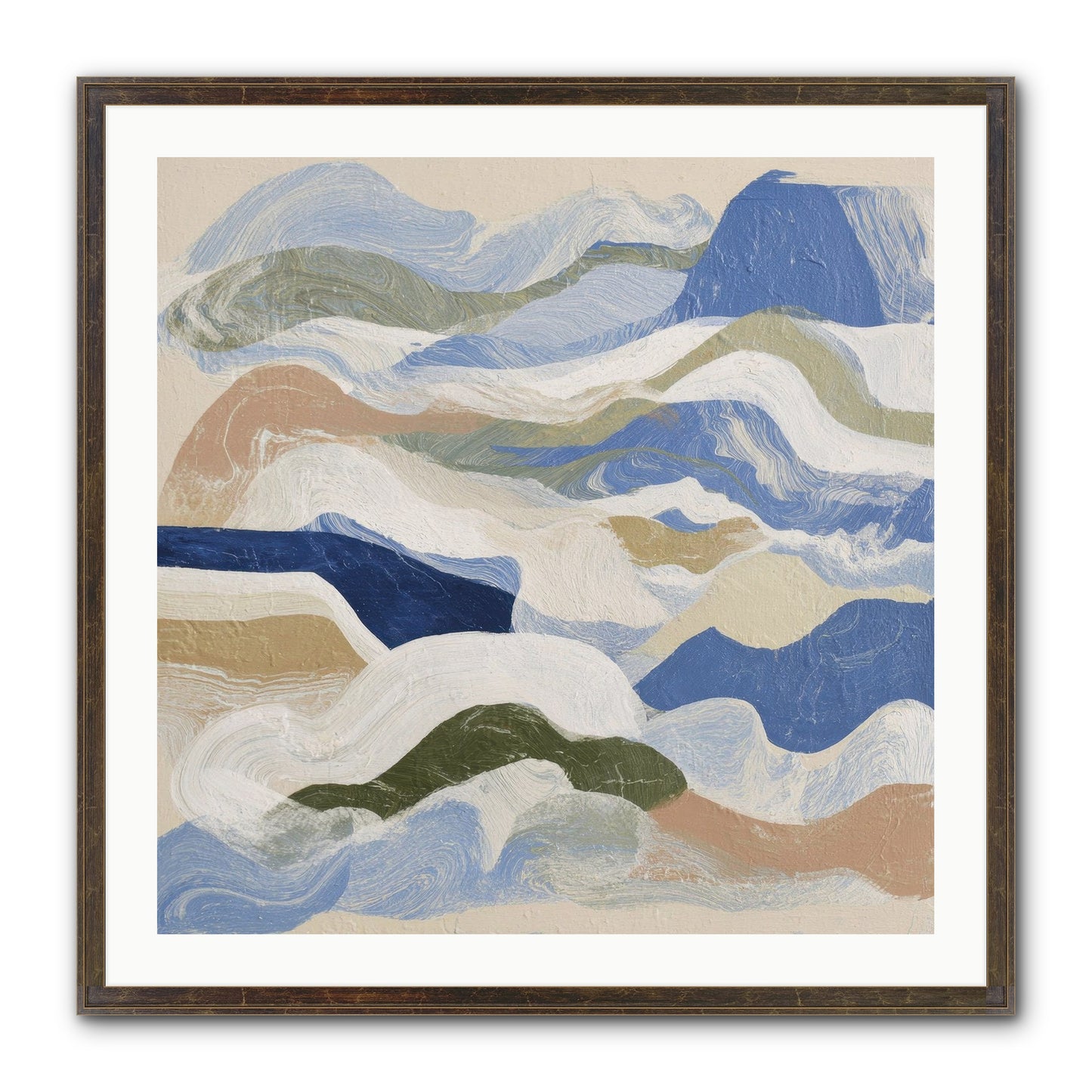 Dune Cloak Framed Print - Slimwoods Black/Gold 30x30