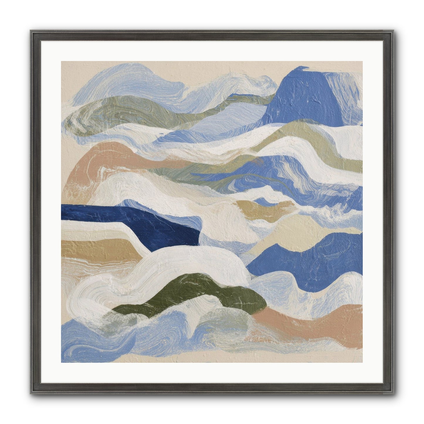 Dune Cloak Framed Print - Slimwoods Black/Silver 30x30