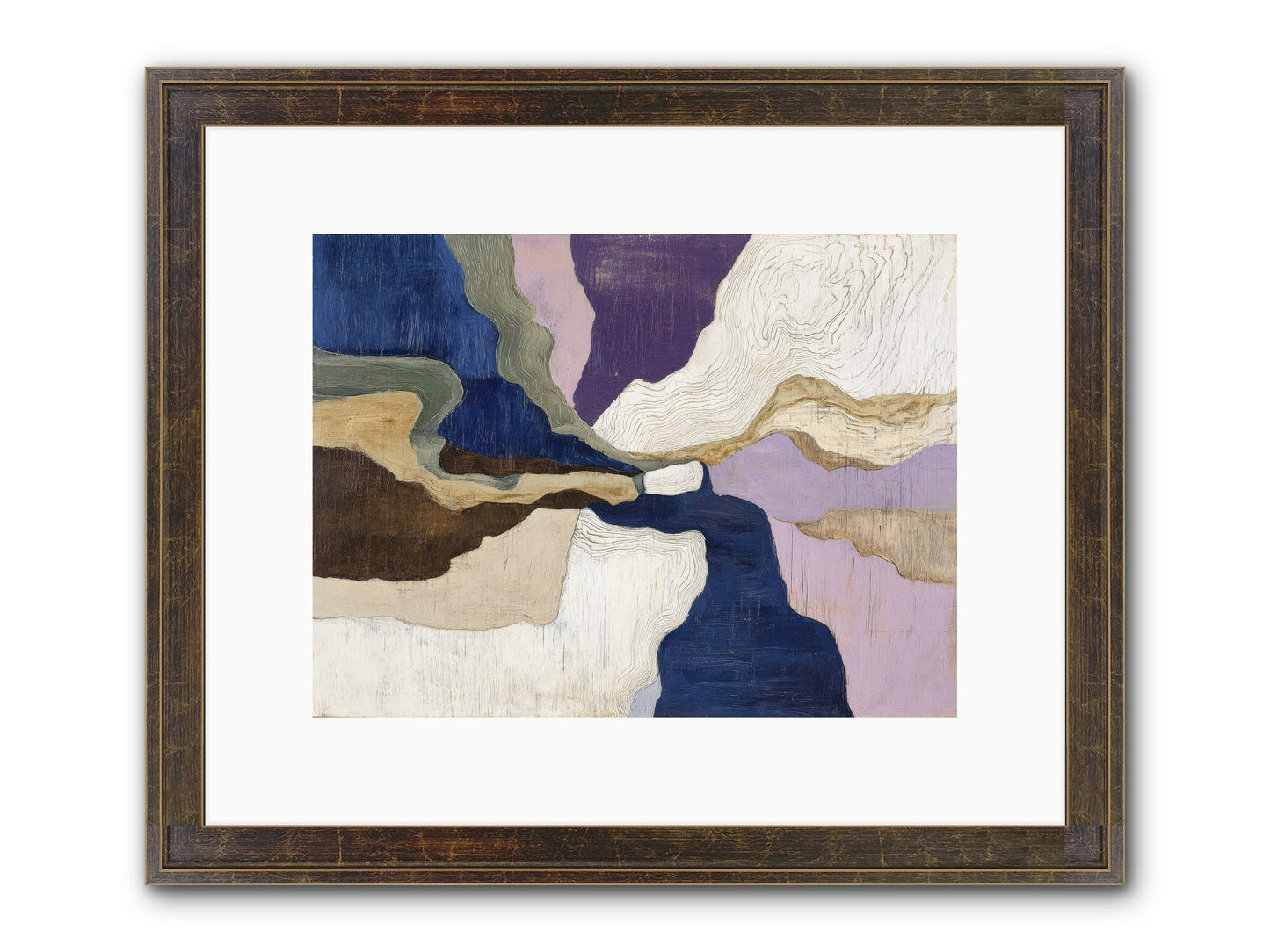 Duskfall Meadow Framed Print - Slimwoods Black/Gold 12x9