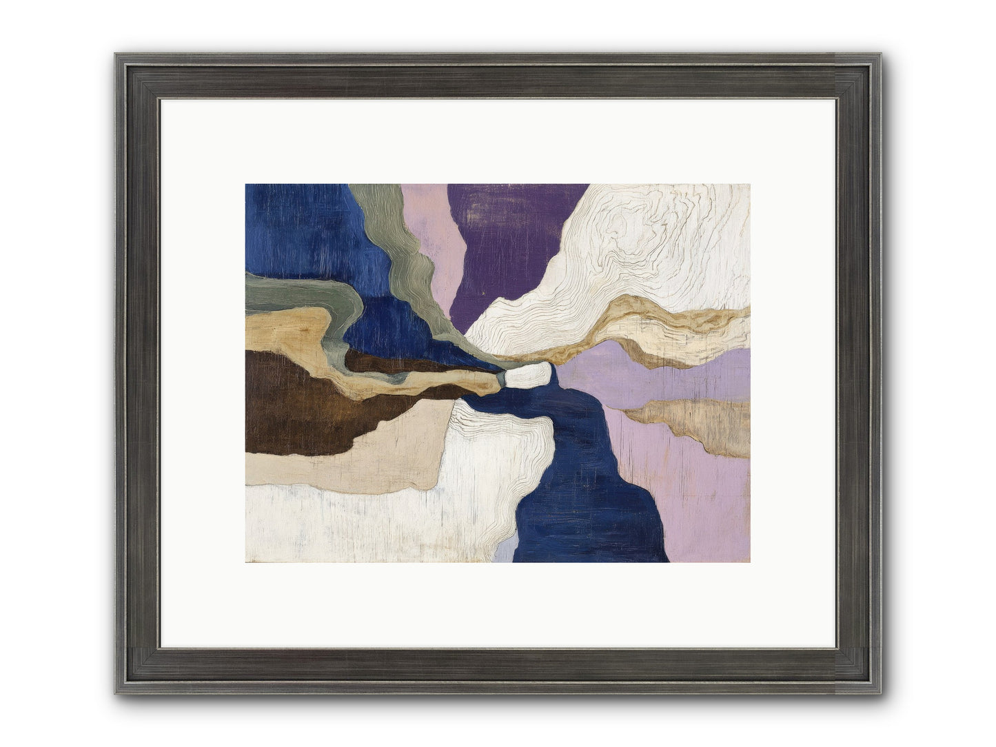 Duskfall Meadow Framed Print - Slimwoods Black/Silver 12x9