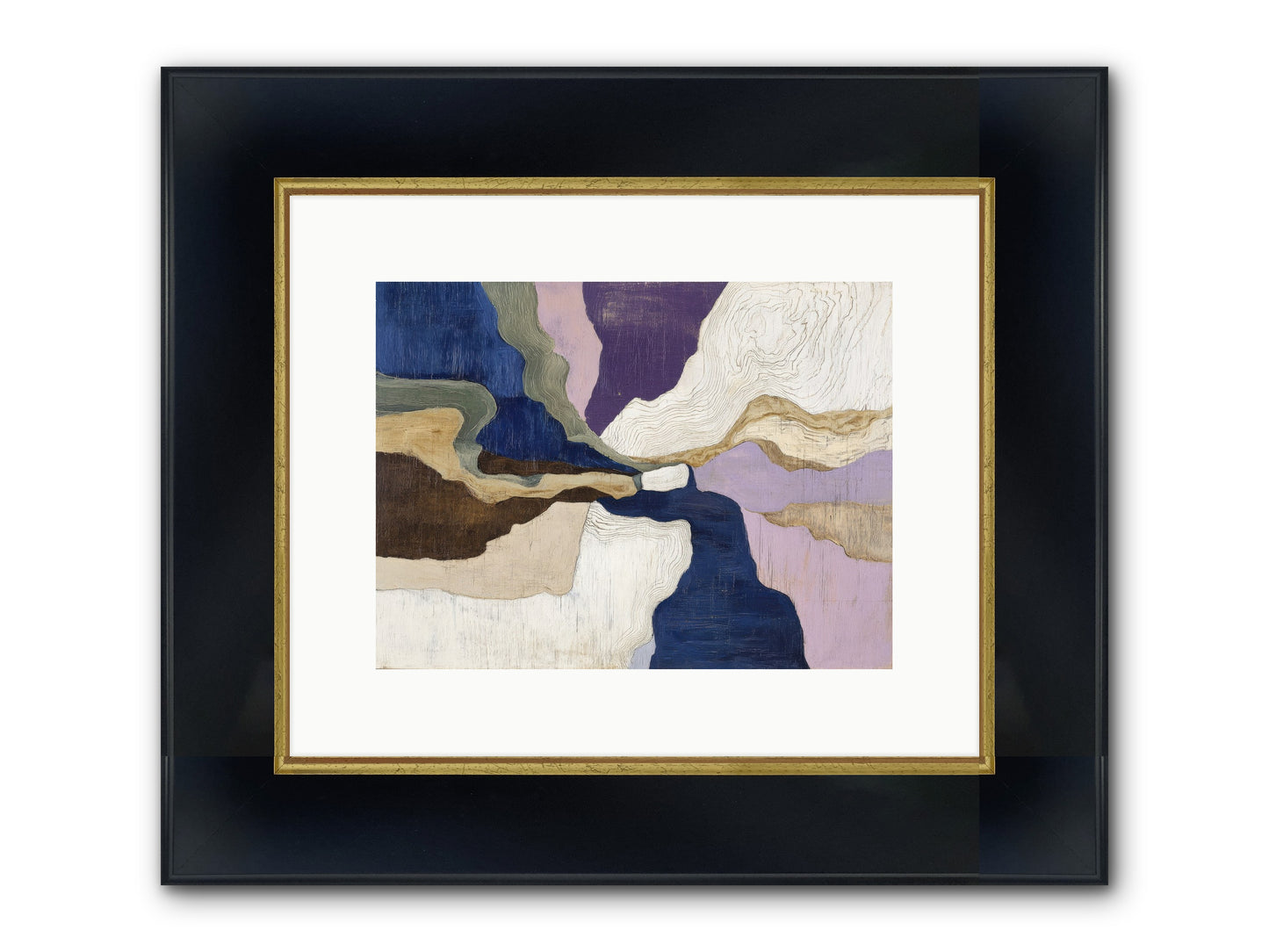 Duskfall Meadow Framed Print - Wide Black w/Gold 12x9