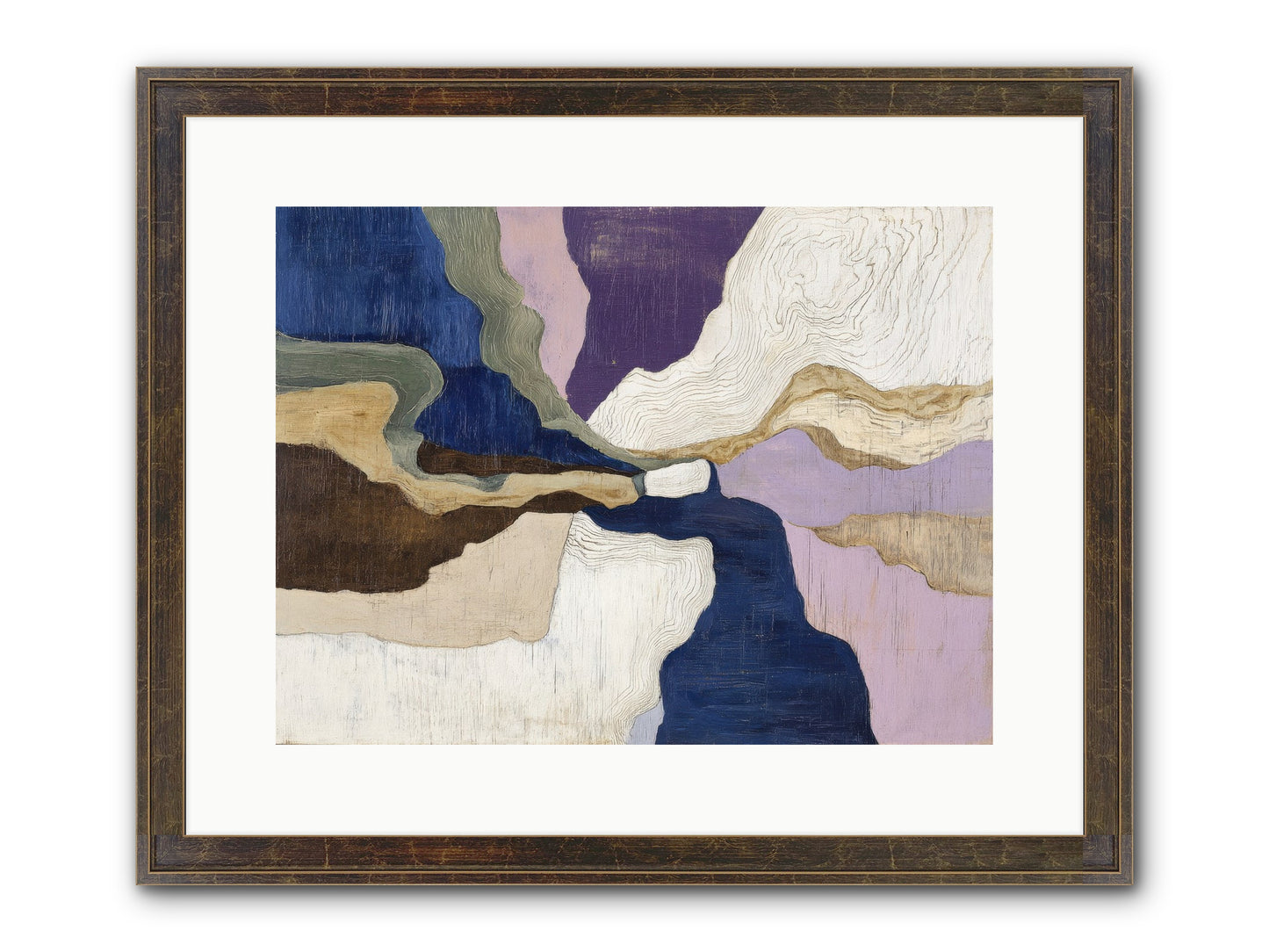 Duskfall Meadow Framed Print - Slimwoods Black/Gold 16x12