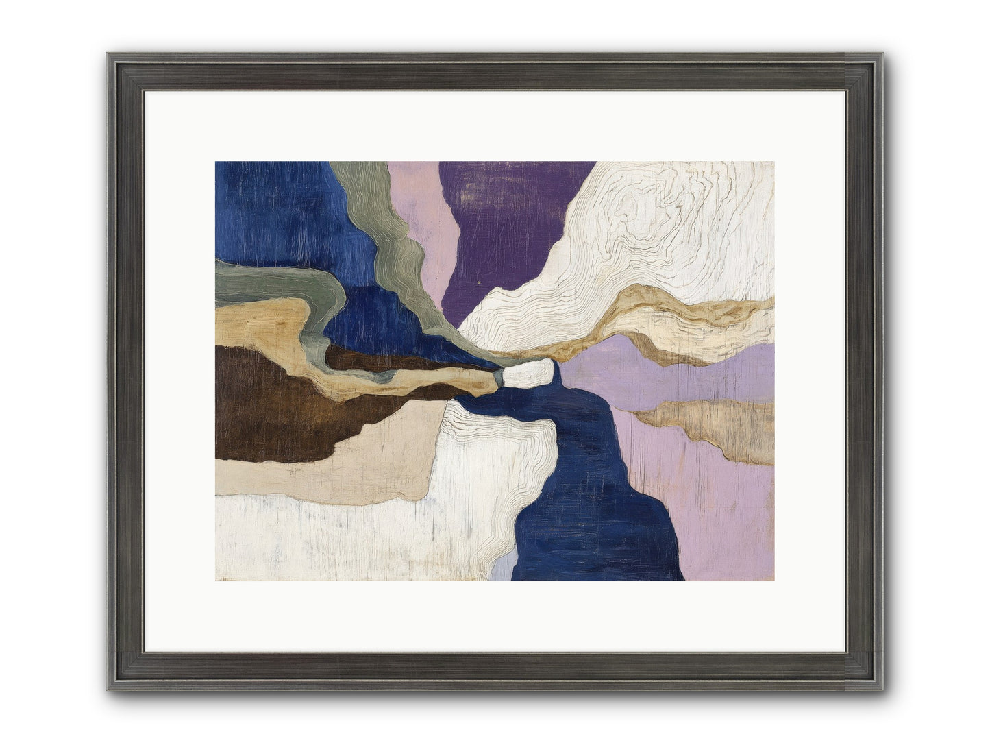 Duskfall Meadow Framed Print - Slimwoods Black/Silver 16x12