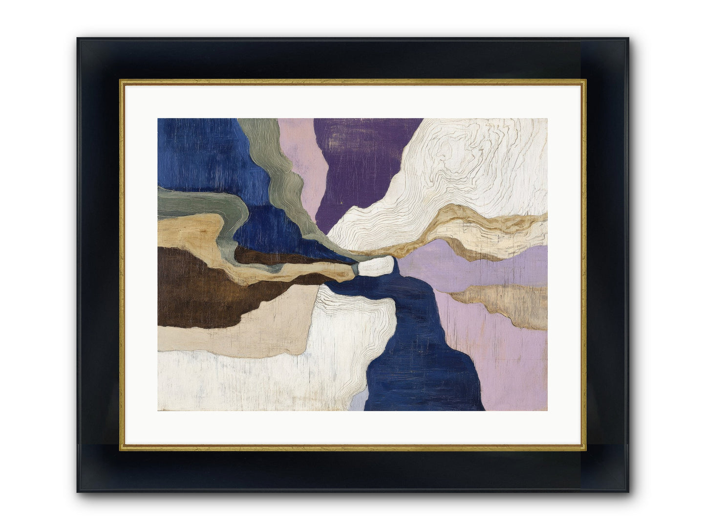 Duskfall Meadow Framed Print - Wide Black w/Gold 24x18