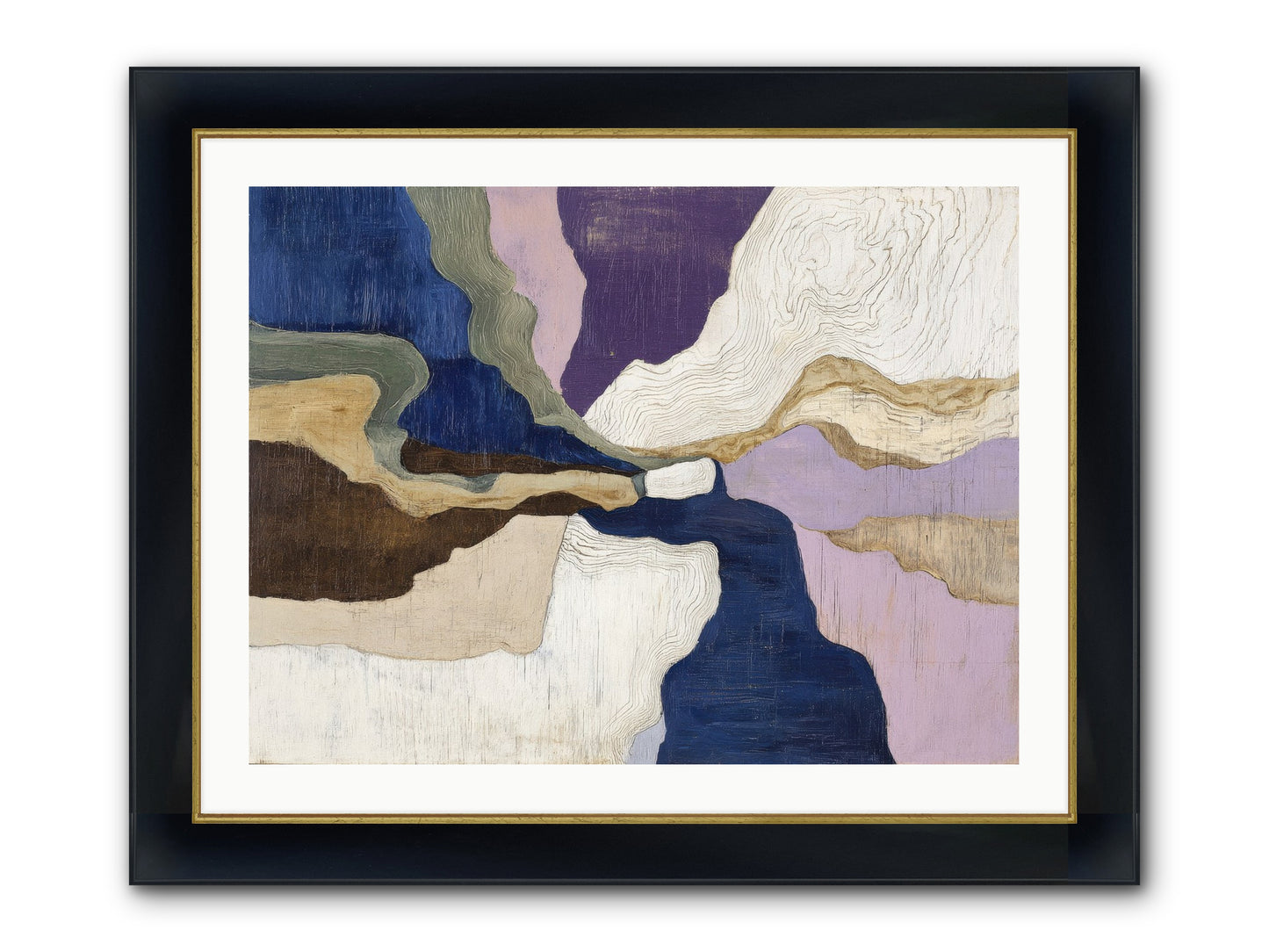 Duskfall Meadow Framed Print - Wide Black w/Gold 32x24