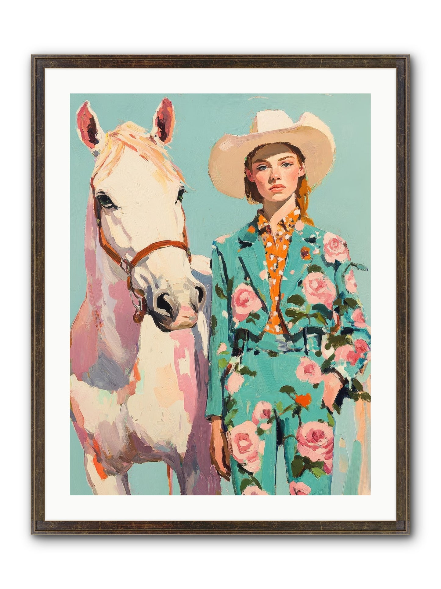 Dust Storm Rider Framed Print - Slimwoods Black/Gold 24x32