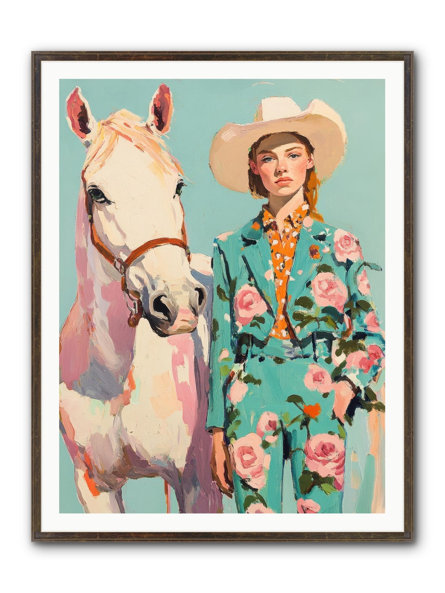 Dust Storm Rider Framed Print - Slimwoods Black/Gold 36x48