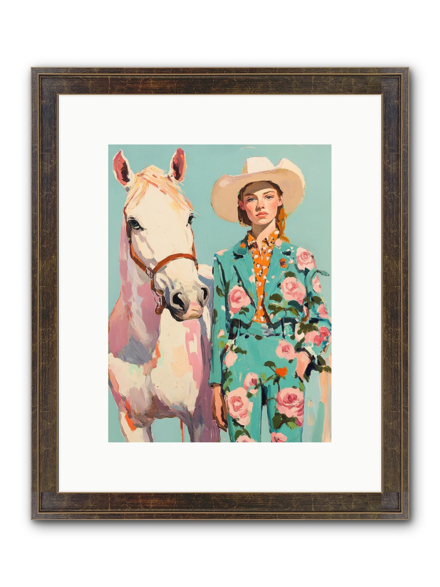 Dust Storm Rider Framed Print - Slimwoods Black/Gold 9x12