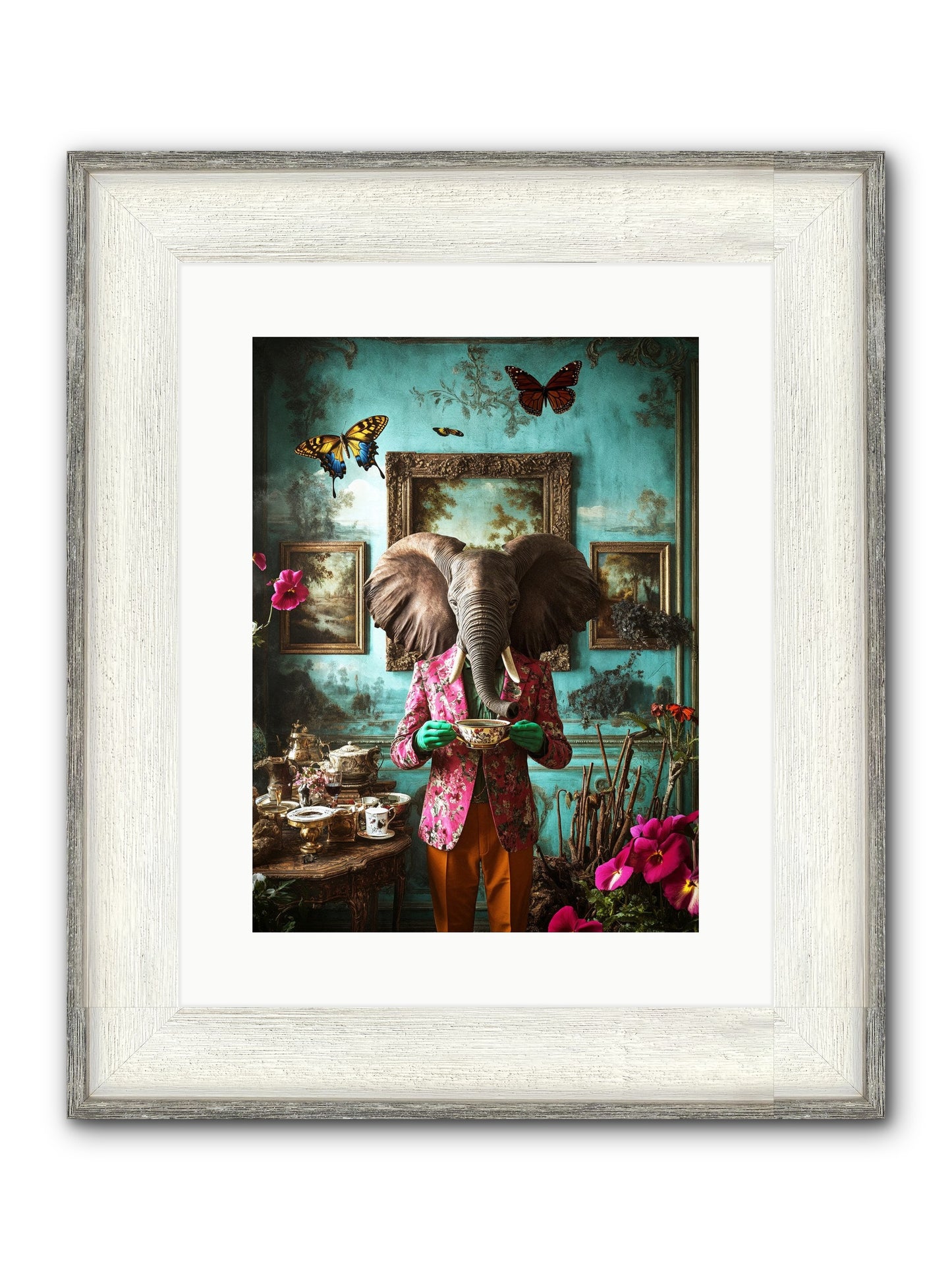 Earth Dreams Deeper Framed Print - Driftwood White 12x16