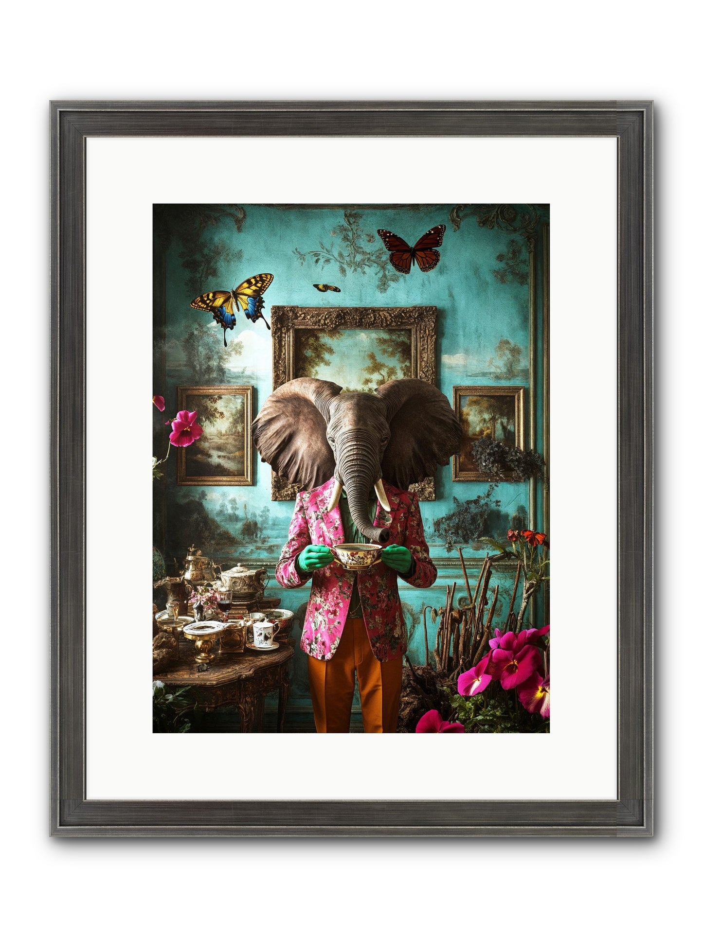 Earth Dreams Deeper Framed Print - Slimwoods Black/Silver 12x16
