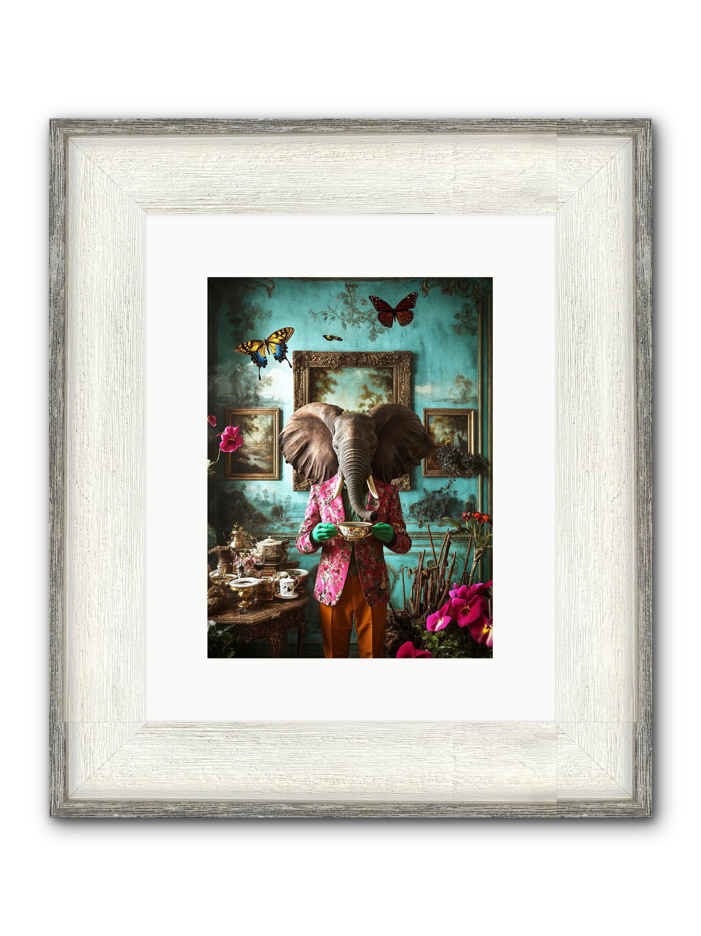 Earth Dreams Deeper Framed Print - Driftwood White 9x12