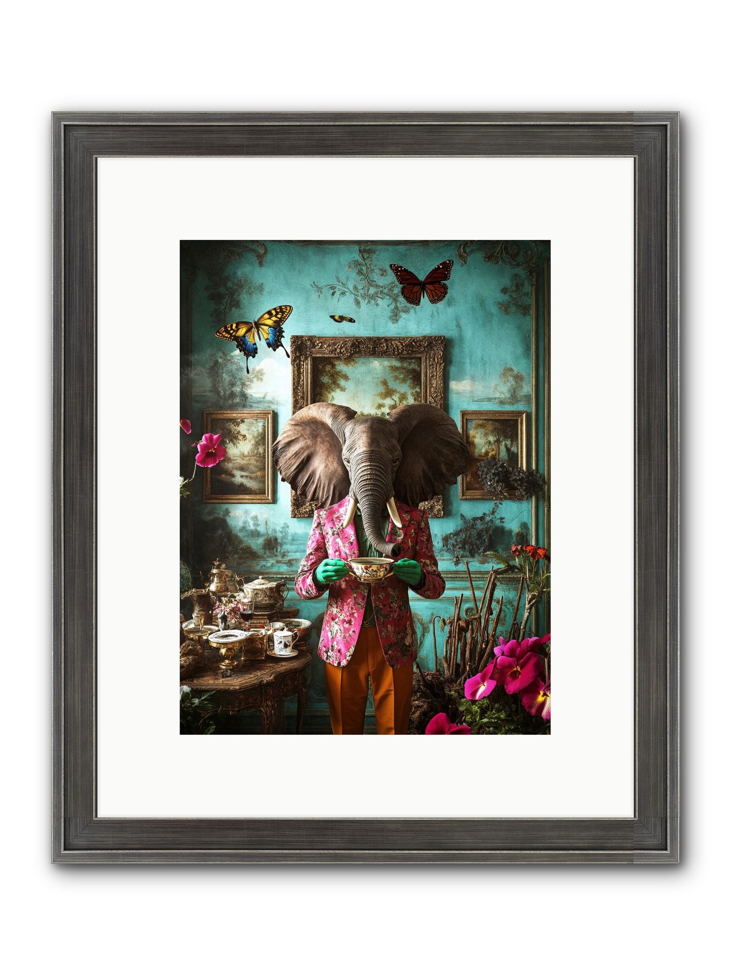 Earth Dreams Deeper Framed Print - Slimwoods Black/Silver 9x12