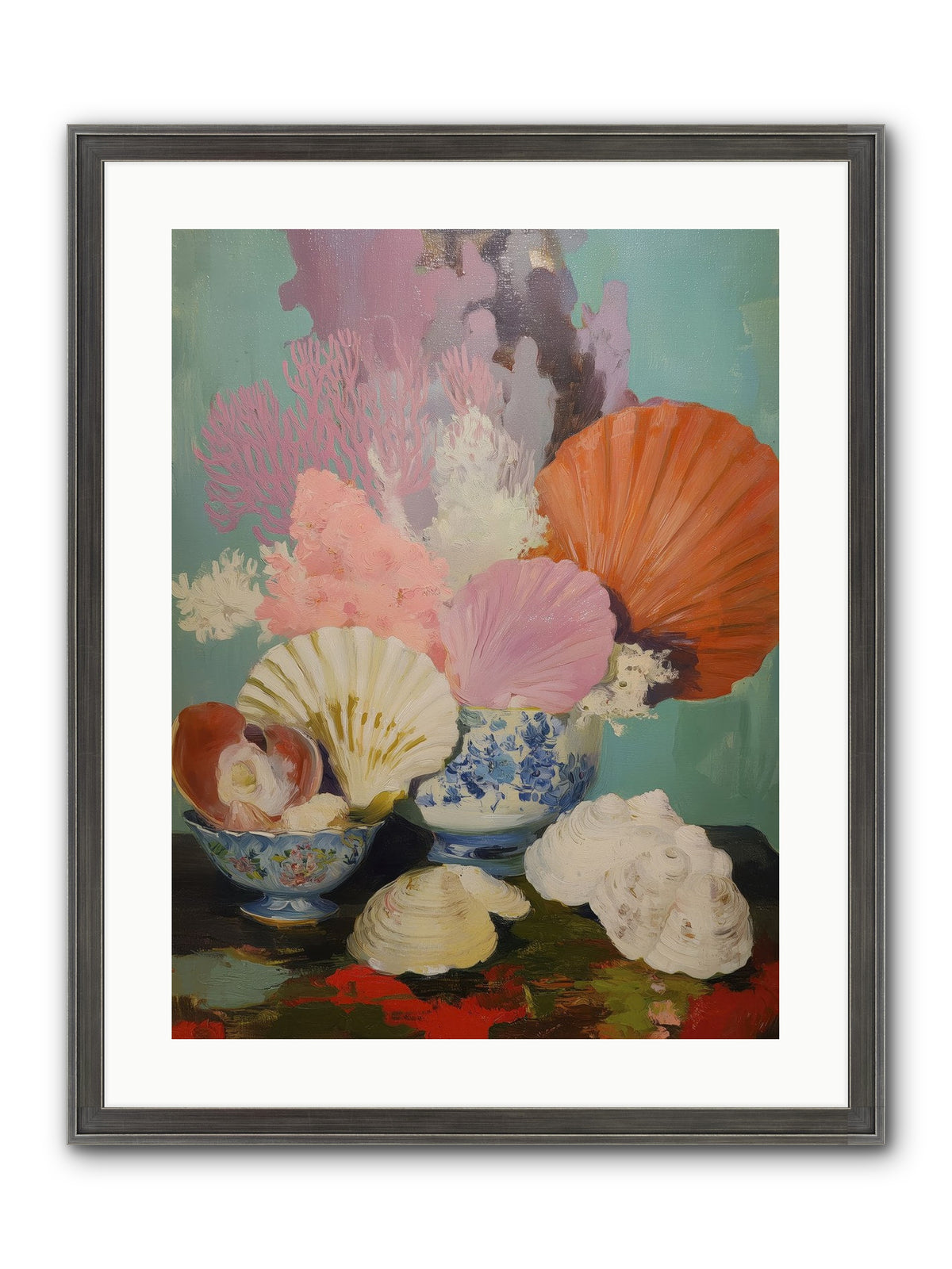 Earth's Treasures Framed Print - Slimwoods Black/Silver 18x24