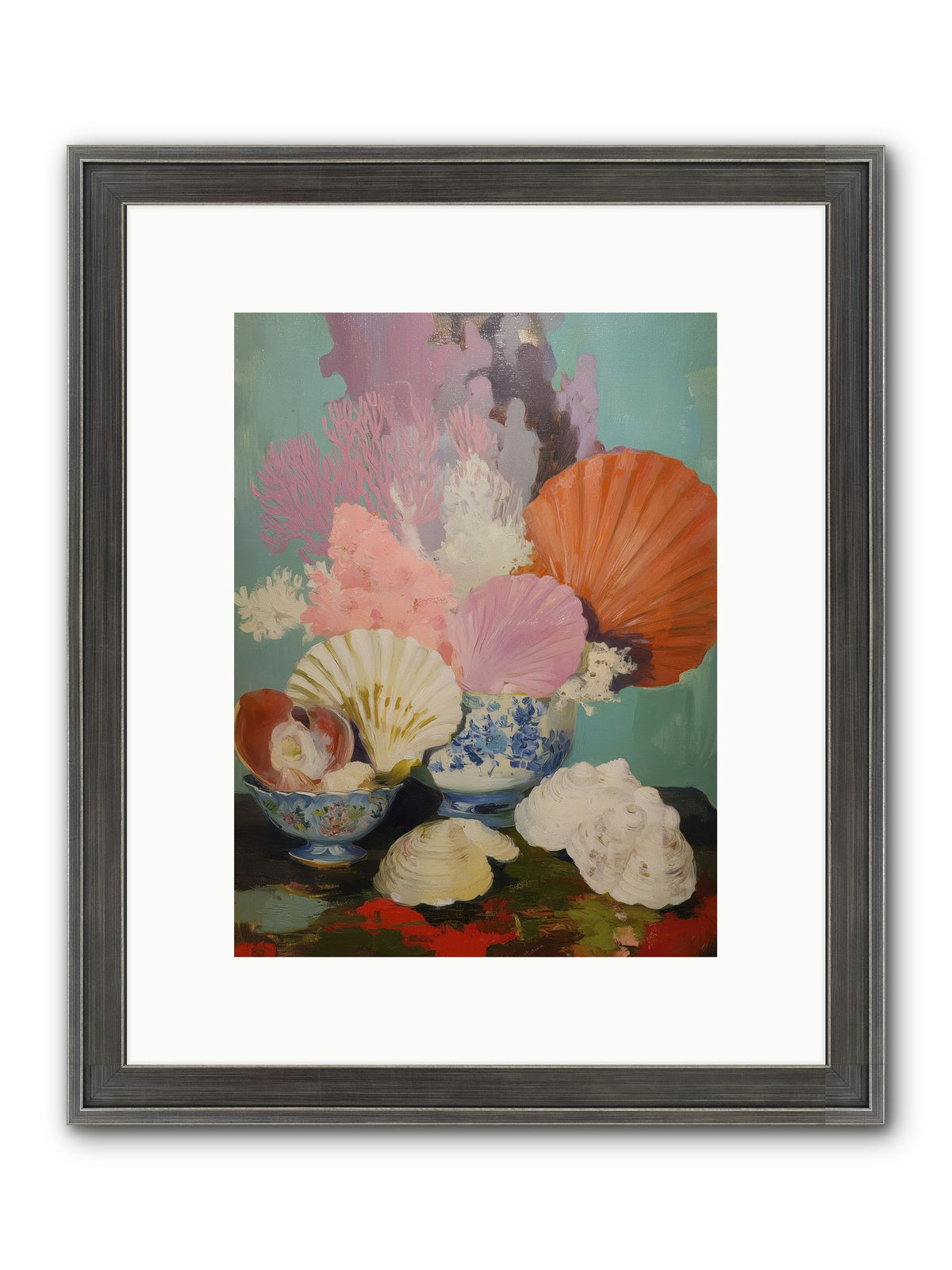 Earth's Treasures Framed Print - Slimwoods Black/Silver 9x12