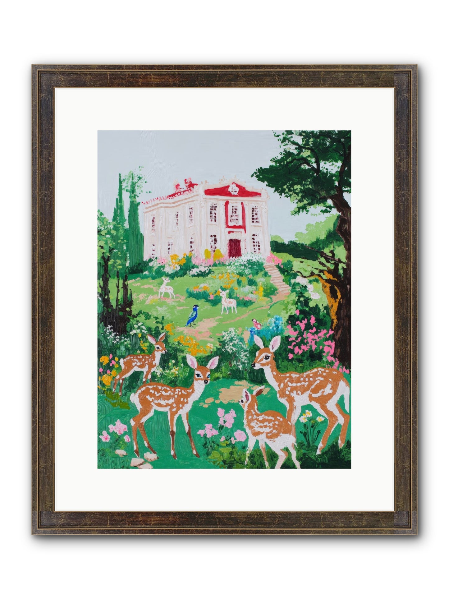 Earth Woke Singing Framed Print - Slimwoods Black/Gold 12x16