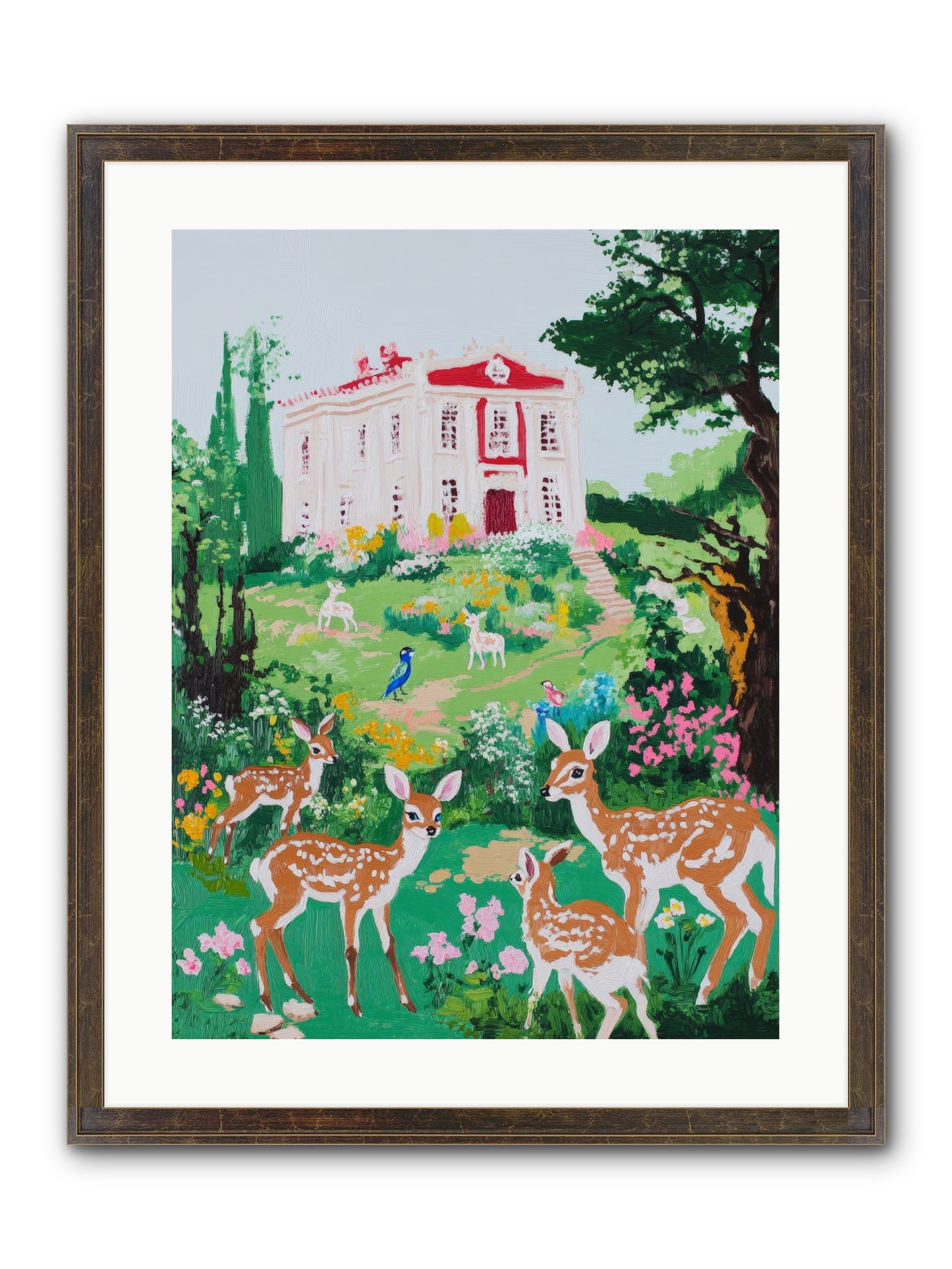 Earth Woke Singing Framed Print - Slimwoods Black/Gold 18x24