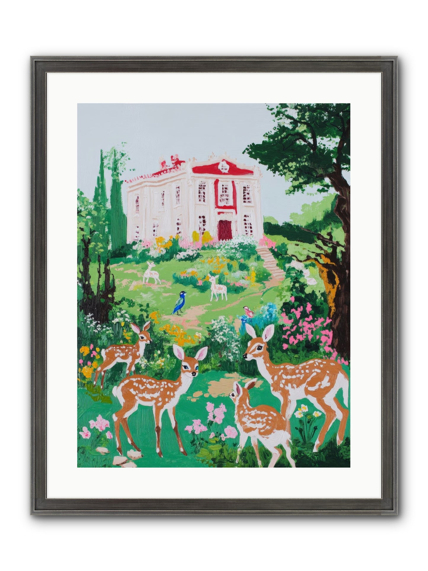 Earth Woke Singing Framed Print - Slimwoods Black/Silver 18x24
